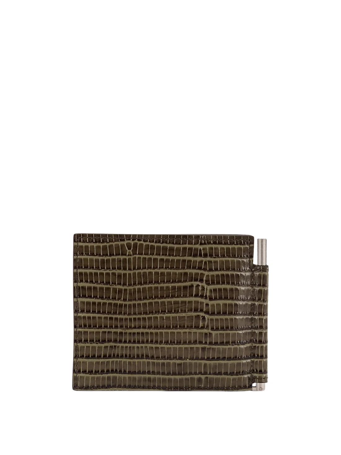 Tom Ford TOM FORD Green Embossed Leather Wallet New Size ONE SIZE - 2 Thumbnail