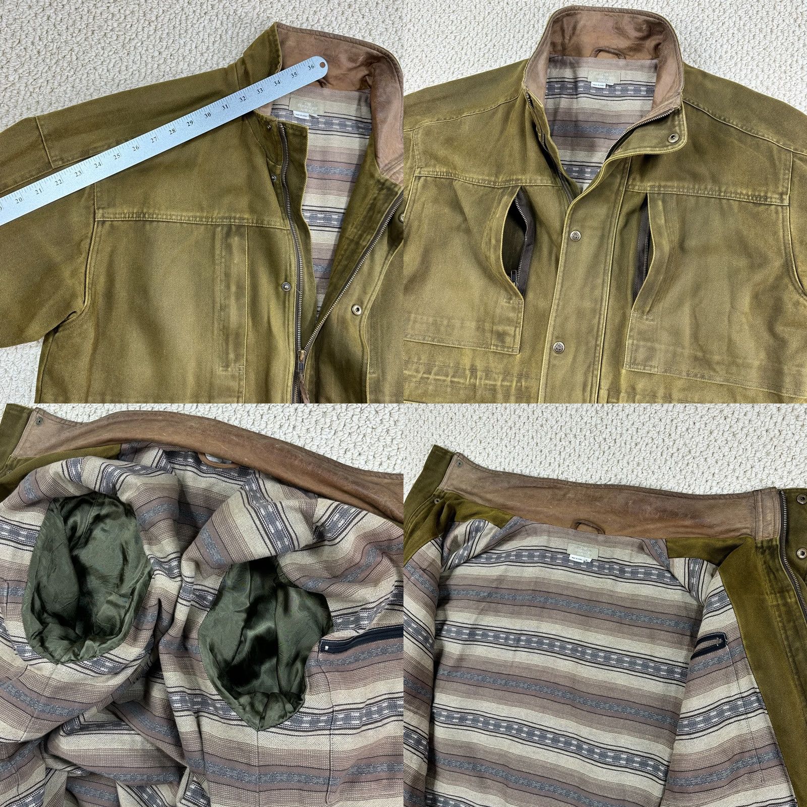 The Territory Ahead VINTAGE Territory Ahead Jacket Mens L Green Chore Aztec Blanket Lined Ranchwear Coat Size US L / EU 52-54 / 3 - 8 Thumbnail