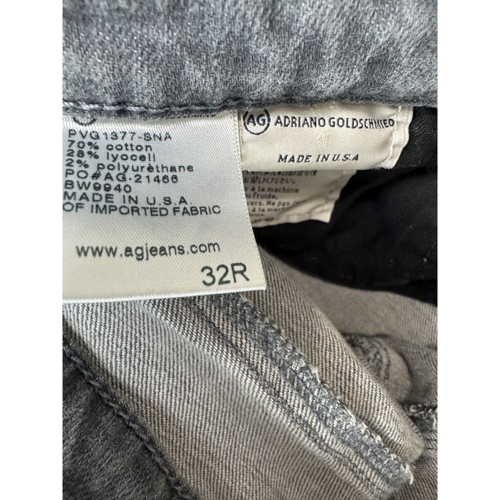 AG Adriano Goldschmied AG Adriano Goldschmied The Stevie Ankle Jeans Gray 32R Size 32" / US 10 / IT 46 - 9 Thumbnail