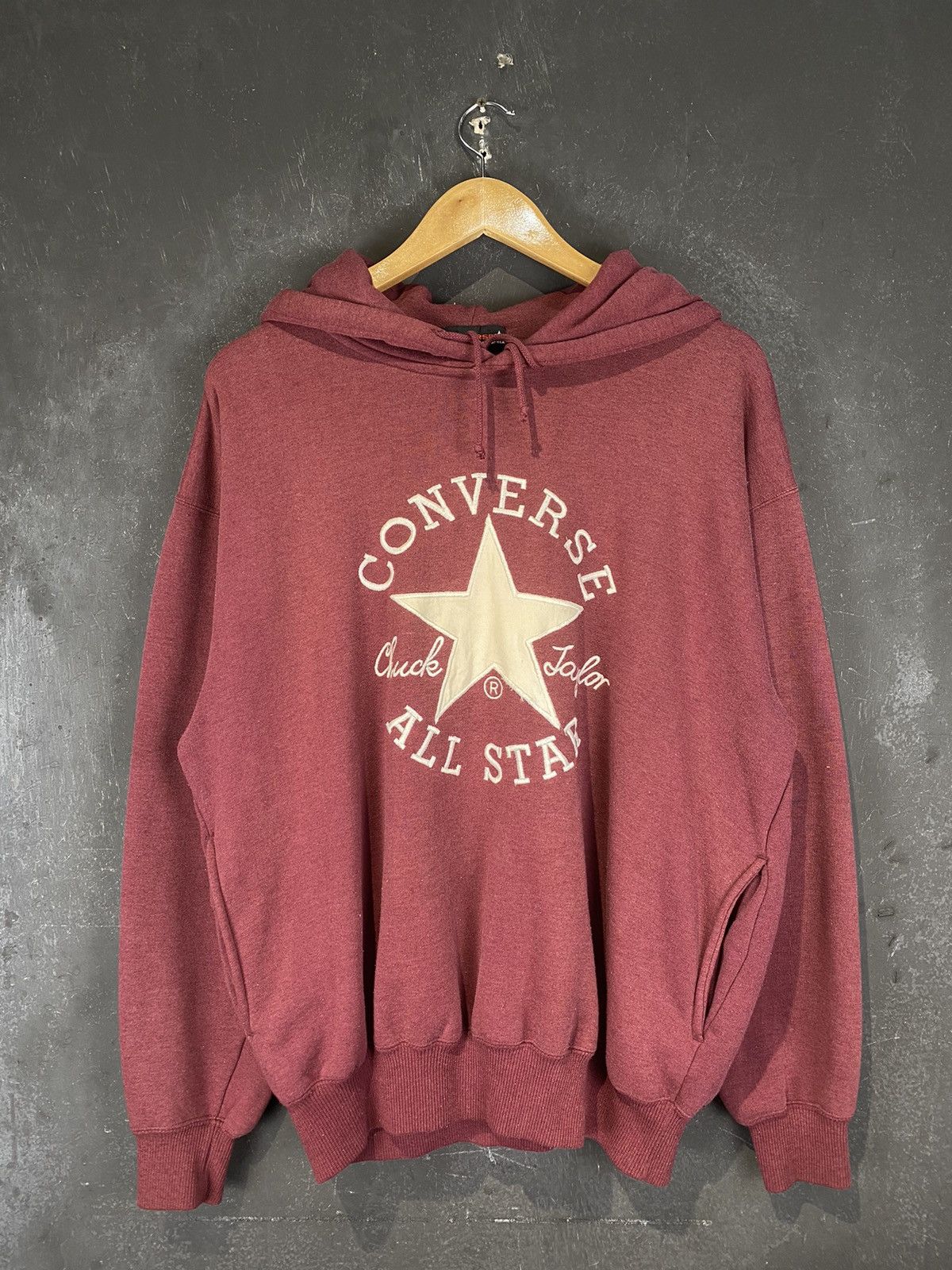 Converse × Vintage OG y2k Converse Boxy Pullover Hoodie Size US M / EU 48-50 / 2 - 2 Thumbnail