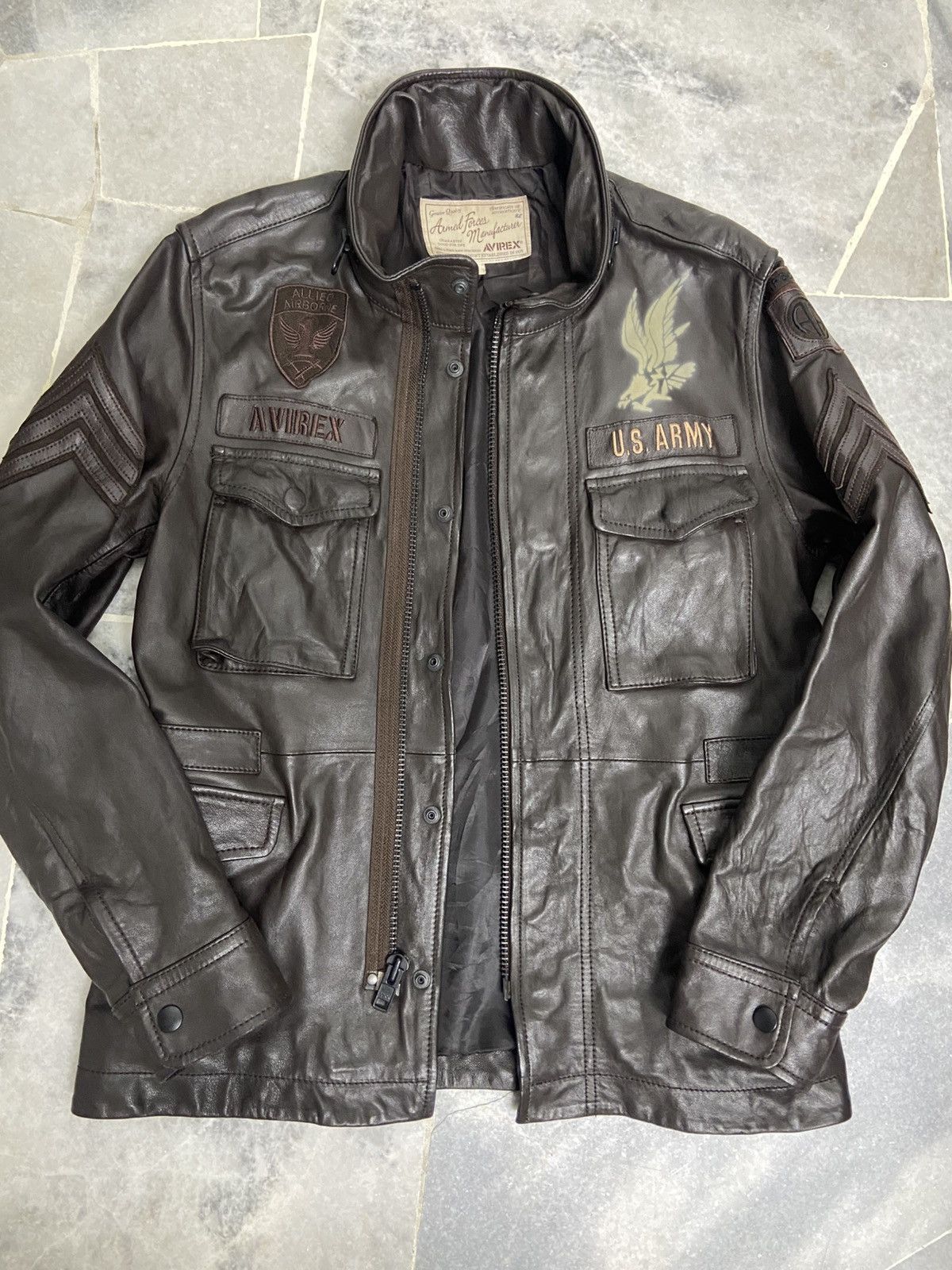 Avirex Avirex Leather Jacket M65 US ARMY Size US M / EU 48-50 / 2 - 6 Thumbnail