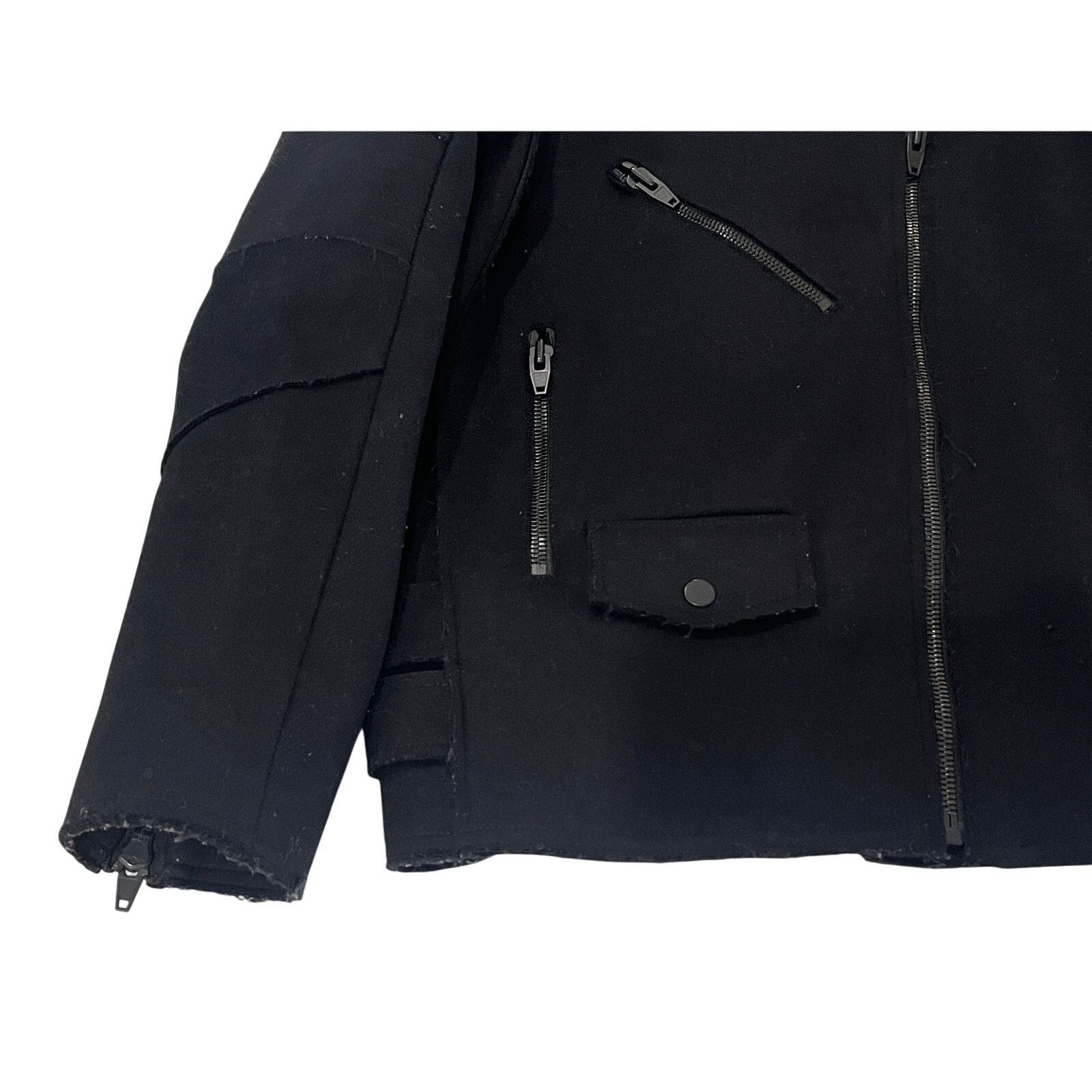 Alexander Wang × H&M *R50 ALEXANDER WANG x H&M Women's Wool Biker Jacket Size 8 Size M / US 6-8 / IT 42-44 - 5 Thumbnail