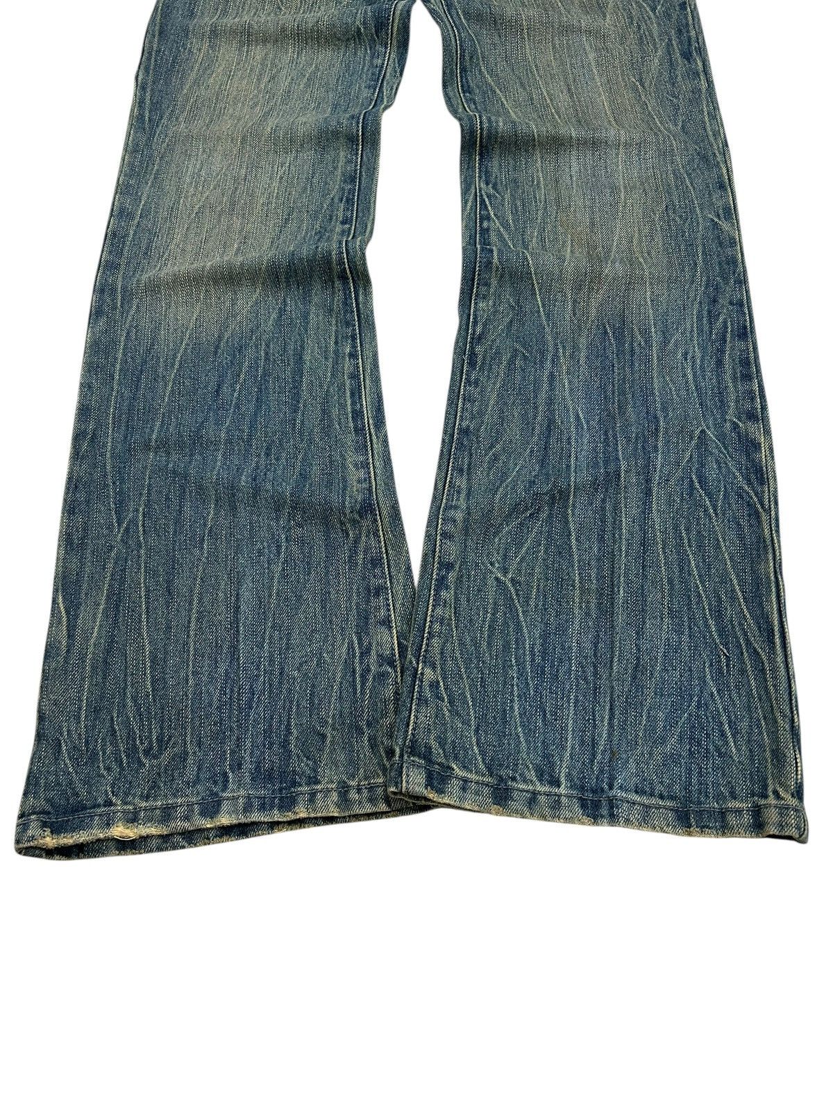 Hysteric Glamour × Japanese Brand × Le Grande Bleu (L.G.B.) Japanese Brand Jean Washed Blue Way Jean Zigzag Boro Pcoket Size US 31 - 3 Thumbnail