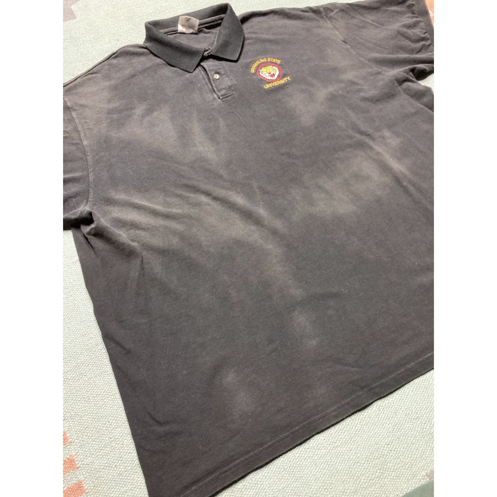 Vintage VINTAGE grambling state university polo shirt Tigers college embroidered 3XL Men Black Polo Shirt Embroidered Tigers College 3XL Mens Size US XXL / EU 58 / 5 - 2 Thumbnail