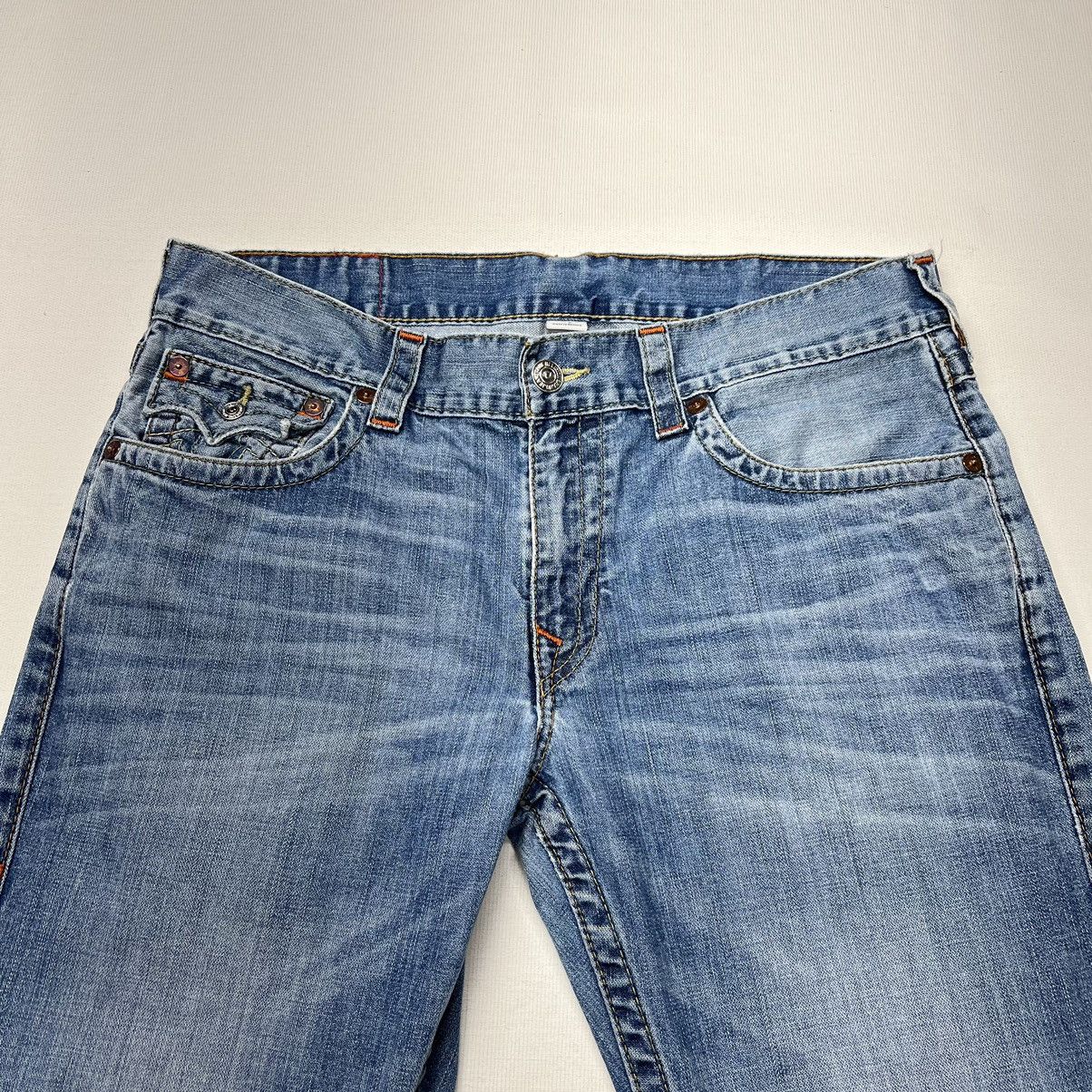 True Religion True Religion Jeans Blue Straight Flap Denim Ricky Washed Size US 36 / EU 52 - 5 Thumbnail
