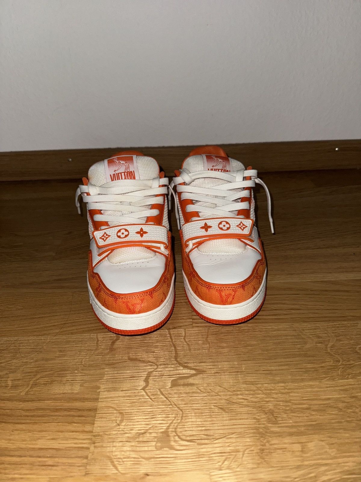 Louis Vuitton Louis Vuitton Sneaker Monogramm Denim Orange Size US 7 / EU 40 - 11 Thumbnail