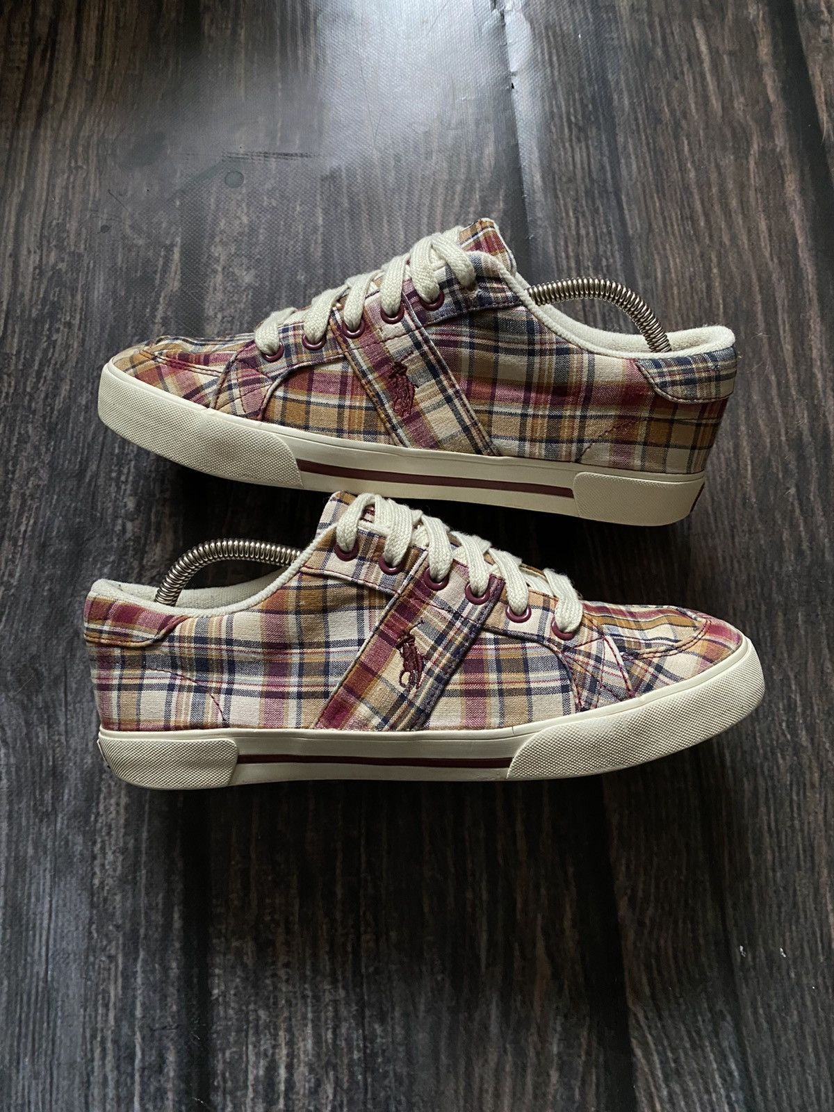 Ralph Lauren vintage shoes colored checkerboard sneakers