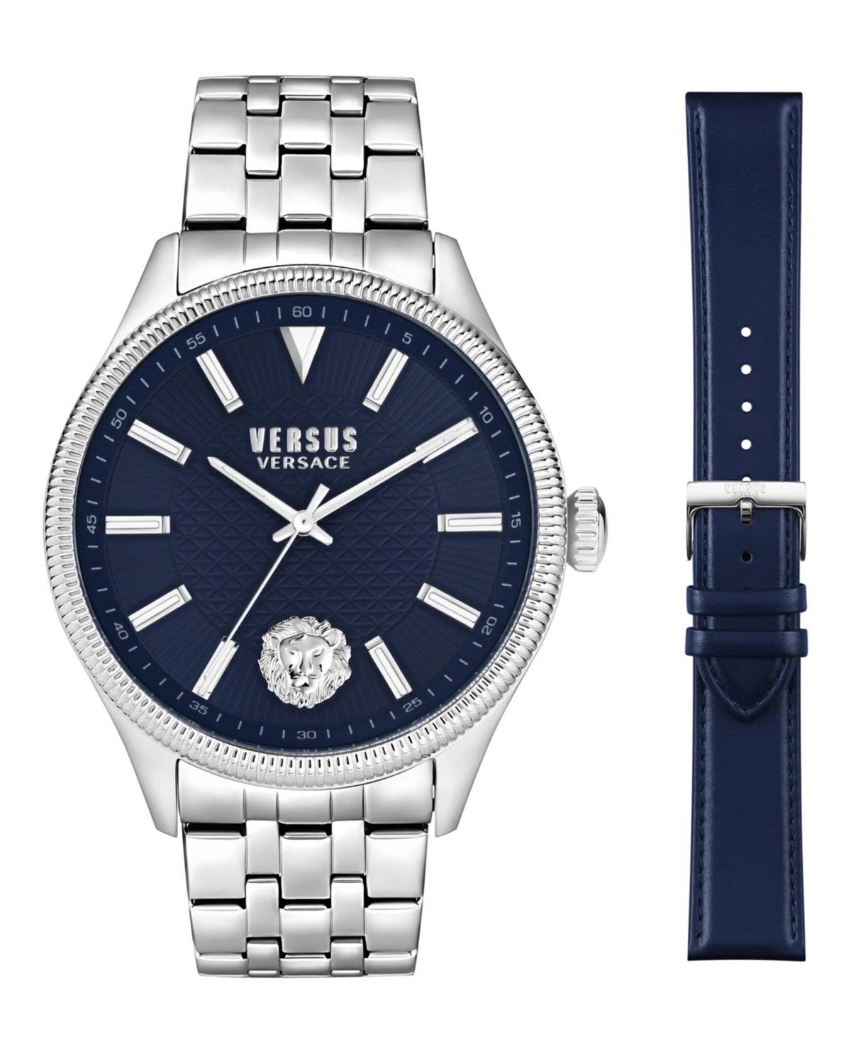 Versace Versus Watch Men's Navy Blue 45MM Quartz