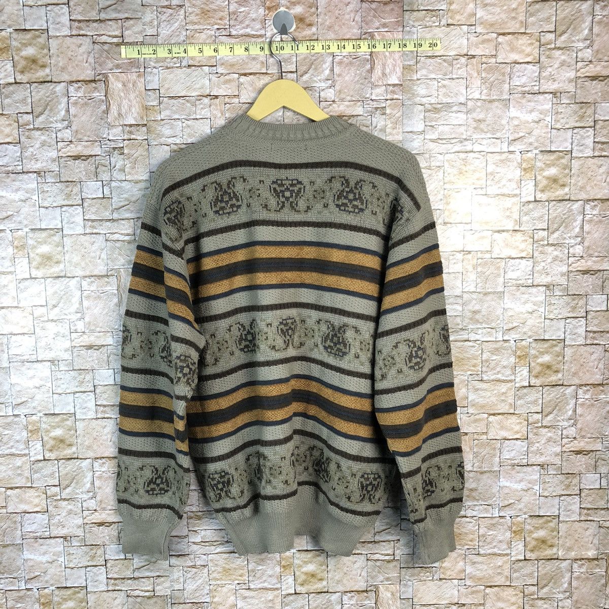 Homespun Knitwear Top Cream art vintage japan sweatshirt Knitwear #A690 Size M / US 6-8 / IT 42-44 - 12 Thumbnail