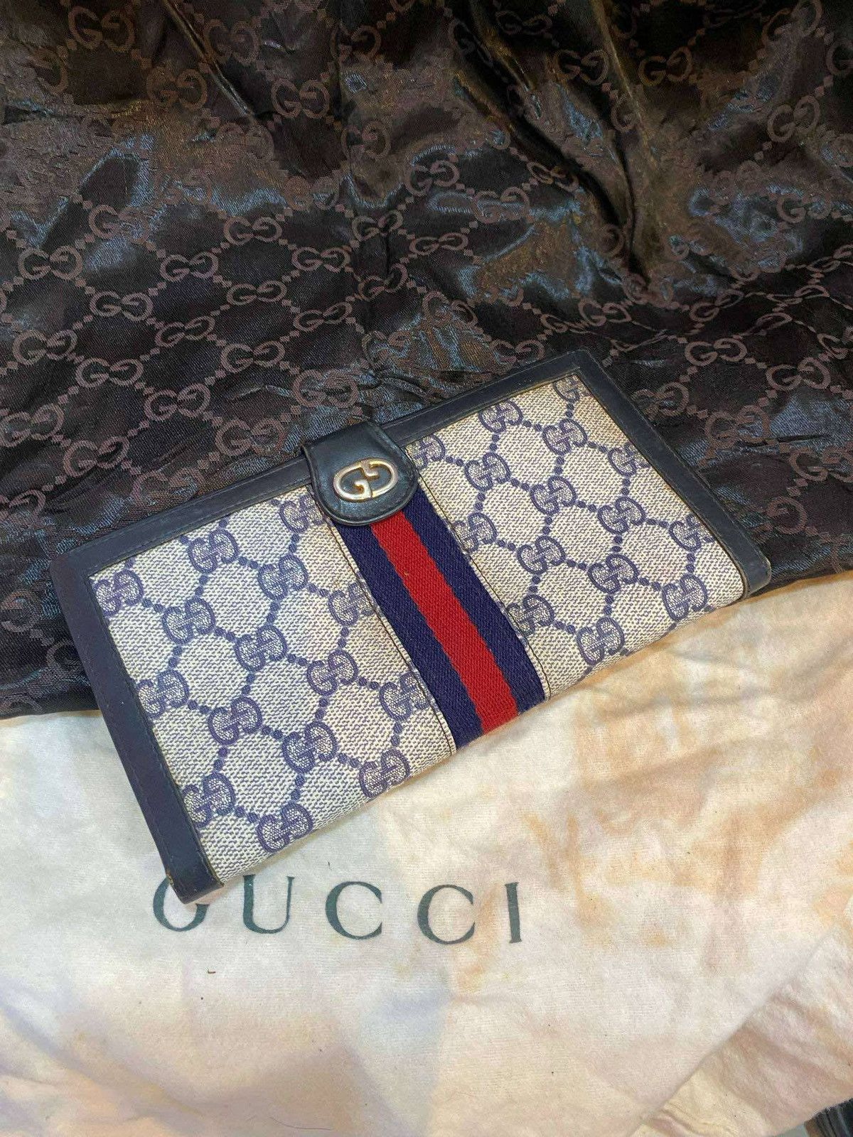 Gucci Vintage Gucci Trifold Long Wallet Size ONE SIZE - 10 Thumbnail