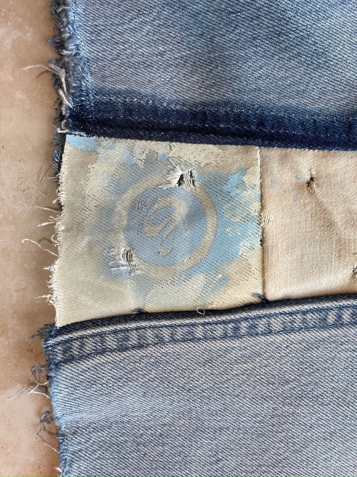 Vintage Streetwear Jorts Reconstructed Levis Size US 33 - 4 Thumbnail