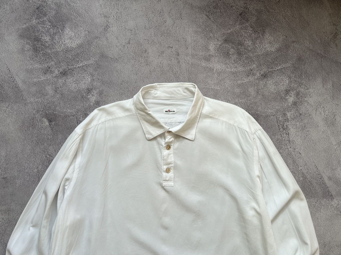 Kiton Kiton White Lyocell Light Mens Shirt Size 4XL Size US XXL / EU 58 / 5 - 2 Thumbnail