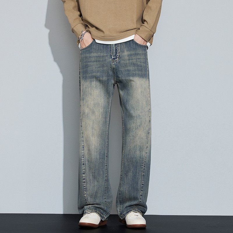 Vintage American retro high street patchwork flared jeans for men Size US 32 / EU 48 - 1 Thumbnail