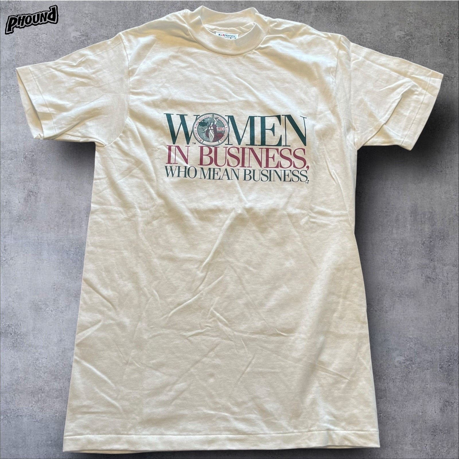 Hanes Vtg 80s Women In Business Empower equal Rights Hanes 5050 Size US M / EU 48-50 / 2 - 1 Thumbnail
