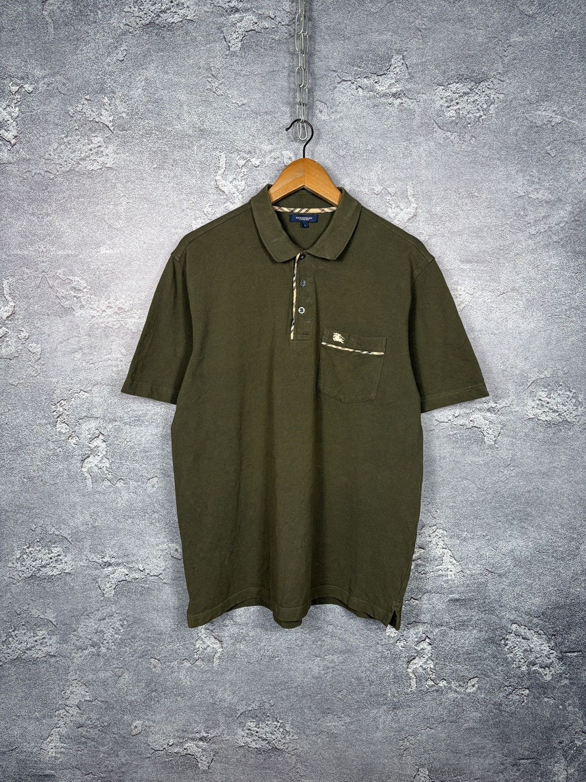 Burberry Vintage Burberry Classic Polo With Logo Size L Size US L / EU 52-54 / 3 - 1 Thumbnail