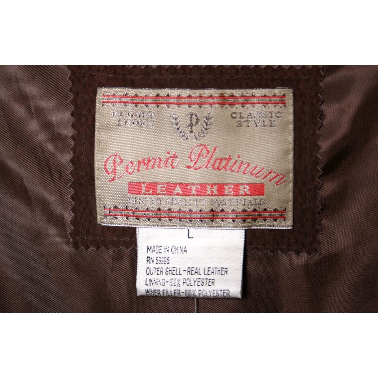 Vintage VINTAGE Permit Platinum Vest Shirt Mens L Brown Suede Satin Back Waistcoat Gilet Modern Western Style 90s Mens? Size US L / EU 52-54 / 3 - 7 Thumbnail