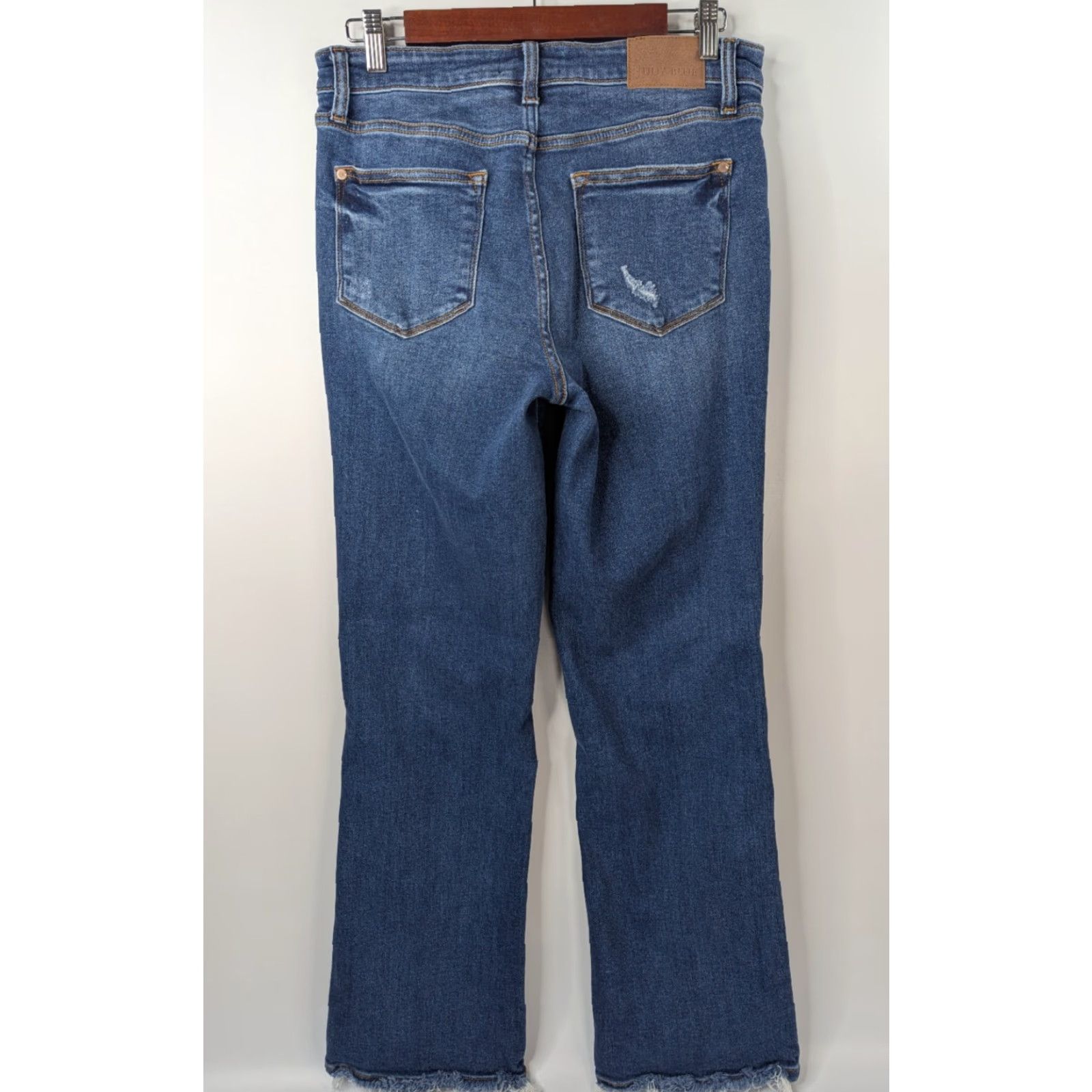 Vintage VINTAGE Judy Blue Dad Jeans Womens 29 Distressed Ripped Frayed Hem Denim Mood: Casual Blue Size 29" - 5 Thumbnail