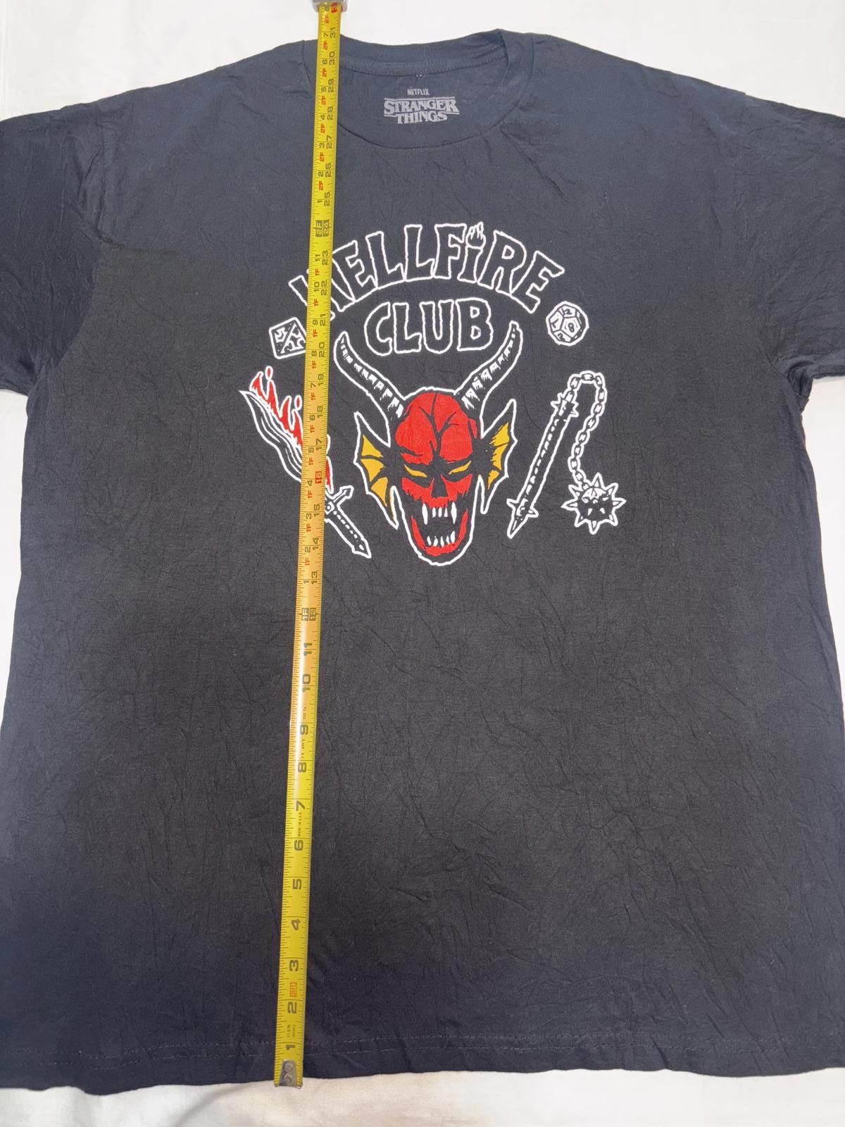 Designer Stranger Things Hellfire Club T-Shirt - 2X Size US XXL / EU 58 / 5 - 6 Thumbnail