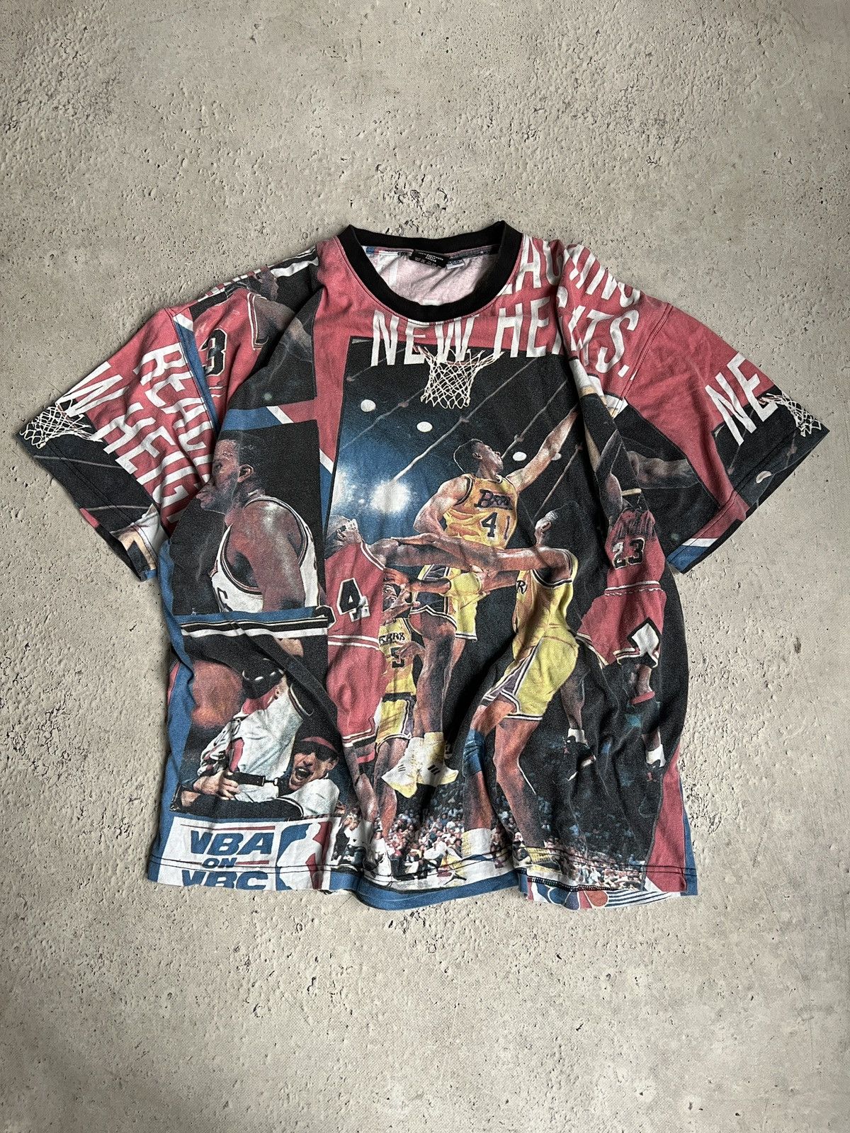 NBA Graphic NBA Draft verprint 90s T Shirt Y2K Streetwear Size US XL / EU 56 / 4 - 1 Thumbnail