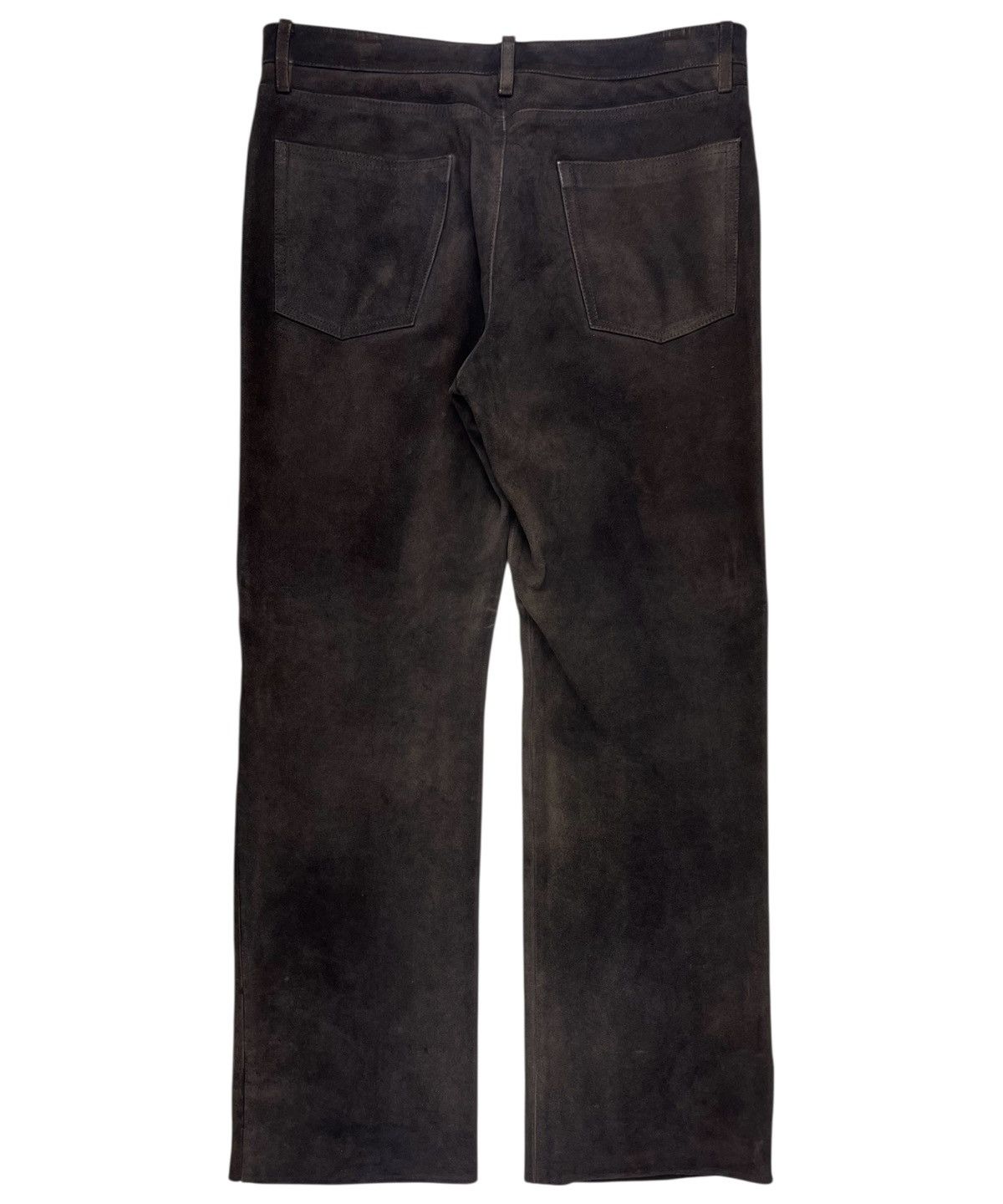 Gucci Gucci Tom Ford Bootcut Chocolate Suede Leather Pants Jeans Size US 32 / EU 48 - 6 Thumbnail