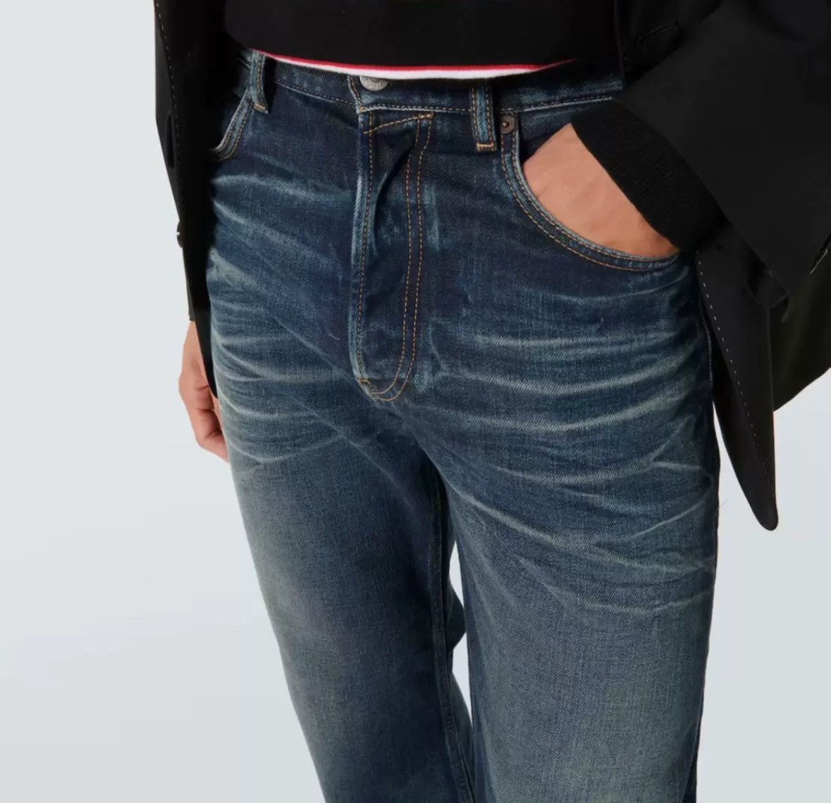 Acne Studios Acne studios Medium blue cat whiskers jeans Size US 32 / EU 48 - 7 Thumbnail