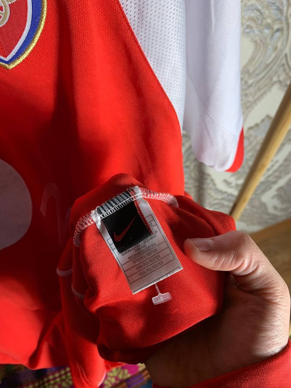 Vintage VERY RARE NIKE FC ARSENAL LONDON ENGLAND SOCCER JERSEY RETRO Size US XL / EU 56 / 4 - 7 Thumbnail