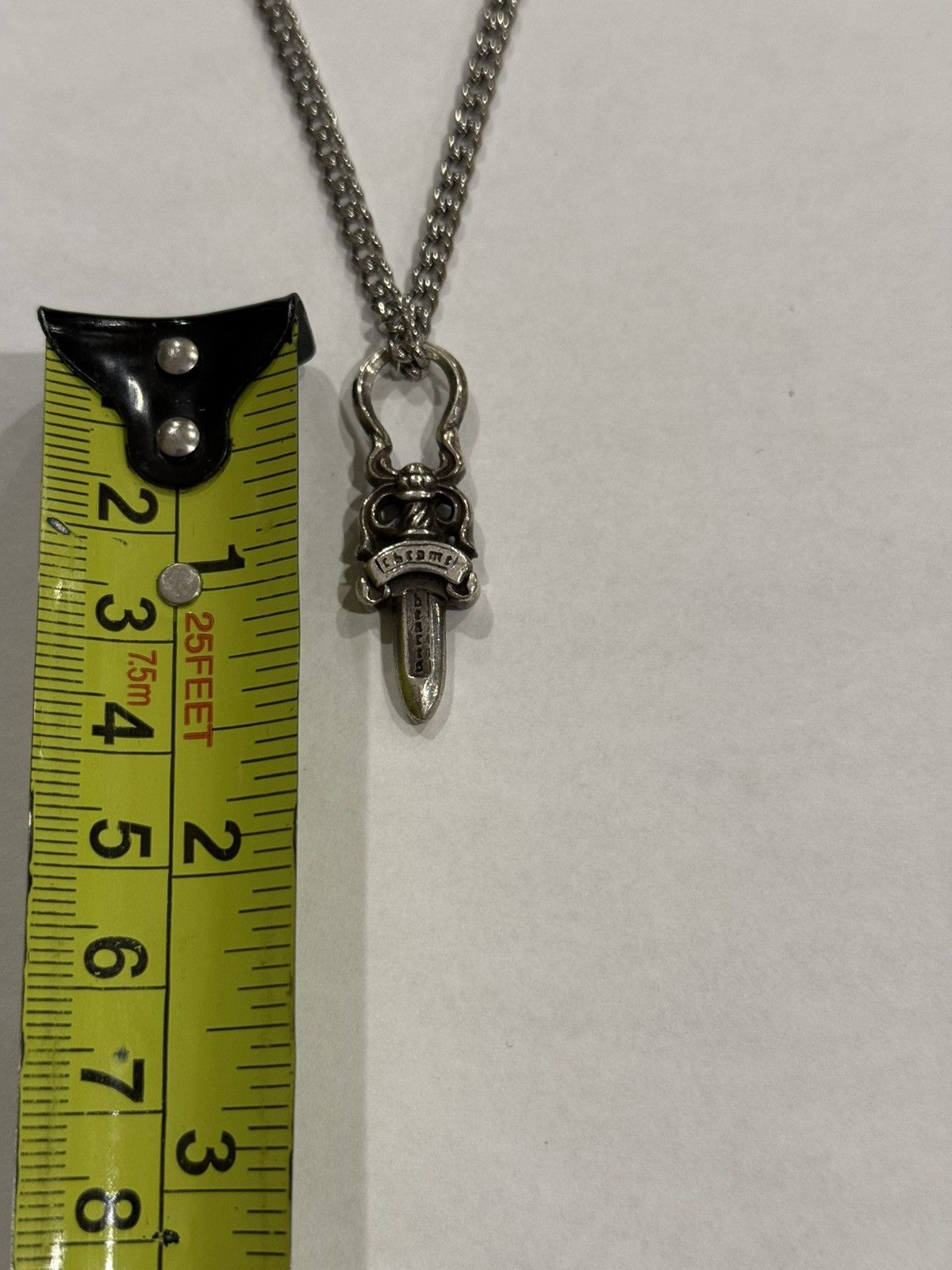 Chrome Hearts Chrome Hearts Dagger Pendant Cuban Link Chain Necklace 925 Size ONE SIZE - 12 Thumbnail