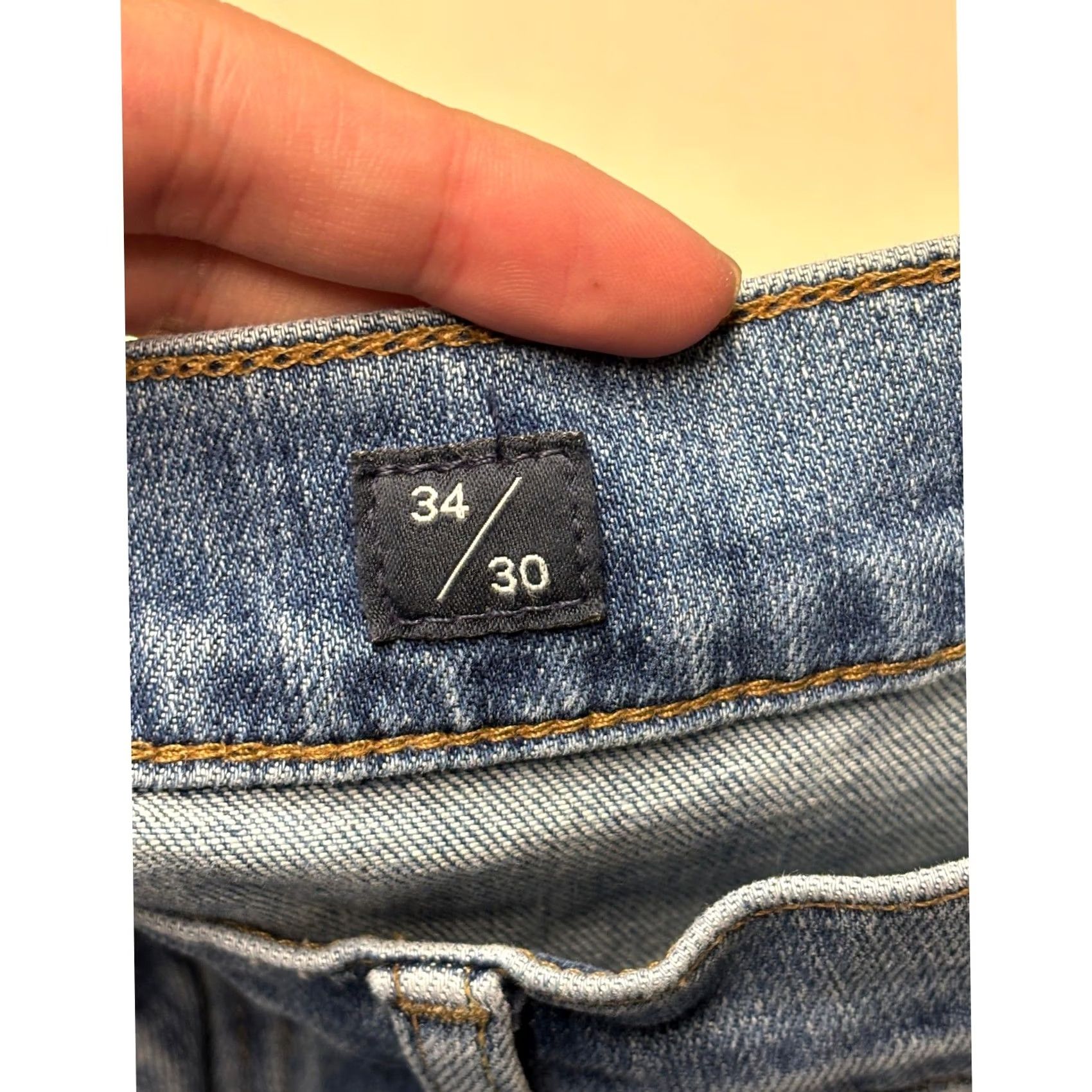 Lucky Brand Lucky Brand 410 Athletic Slim Jeans Mens 34x30 Blue Candiani Denim Stretch Size US 34 / EU 50 - 5 Thumbnail