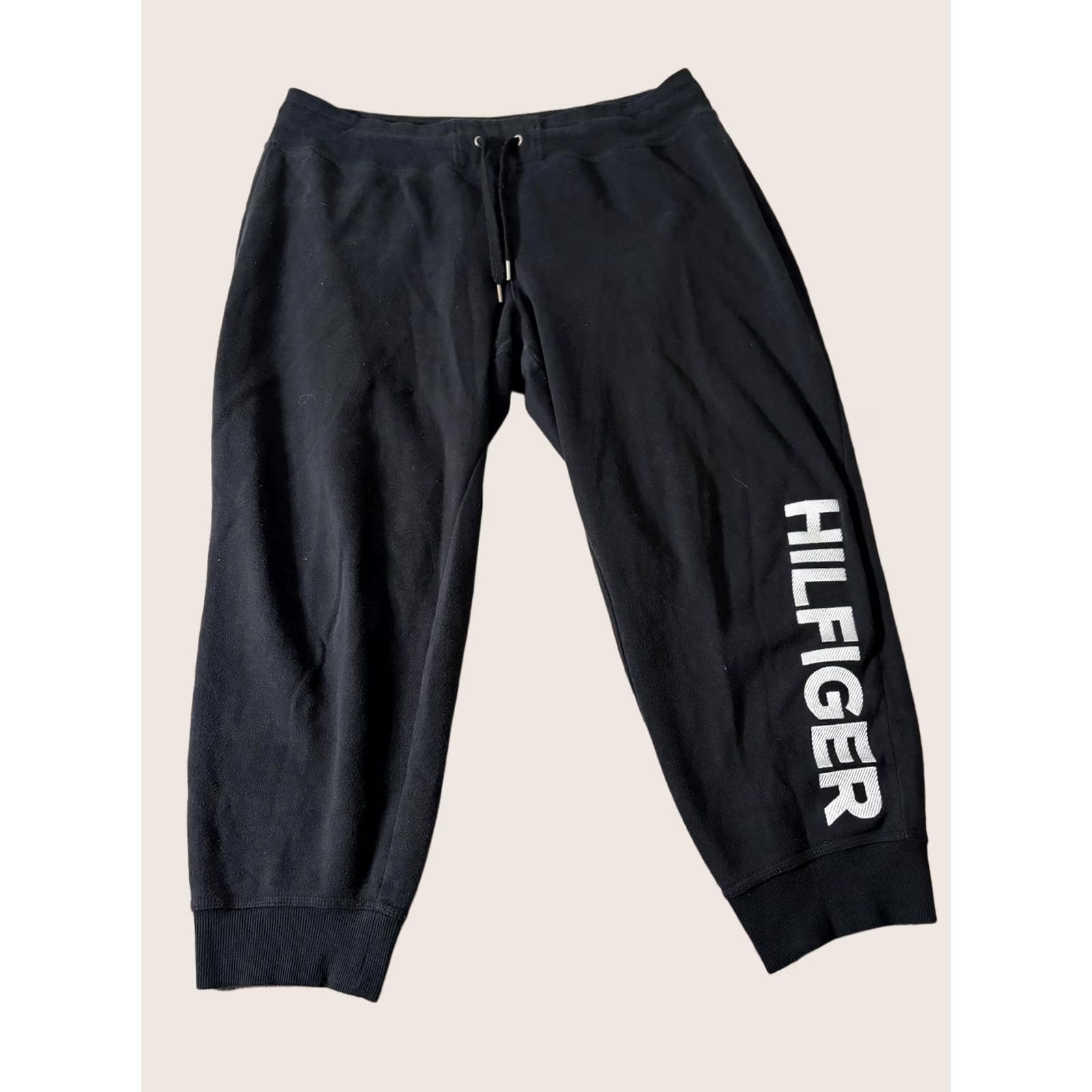 Tommy Hilfiger Tommy Hilfiger Sport Jogger Sweatpants Mens XL Black Pockets Drawstring Size US 36 / EU 52 - 1 Thumbnail