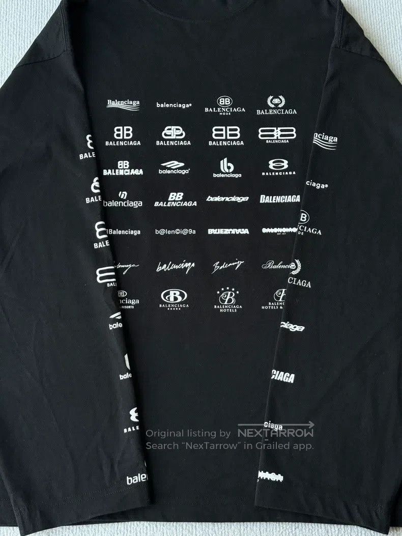 Balenciaga Balenciaga Full logo long sleeve Size US S / EU 44-46 / 1 - 4 Thumbnail