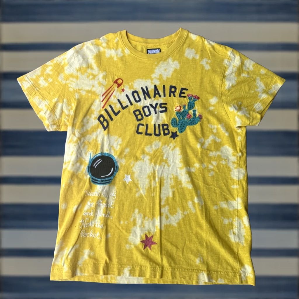 Billionaire Boys Club Billionaire Boys Club BBC Evo Ss Knit Freesia T-Shirt Large Yellow Men Size US L / EU 52-54 / 3 - 1 Thumbnail