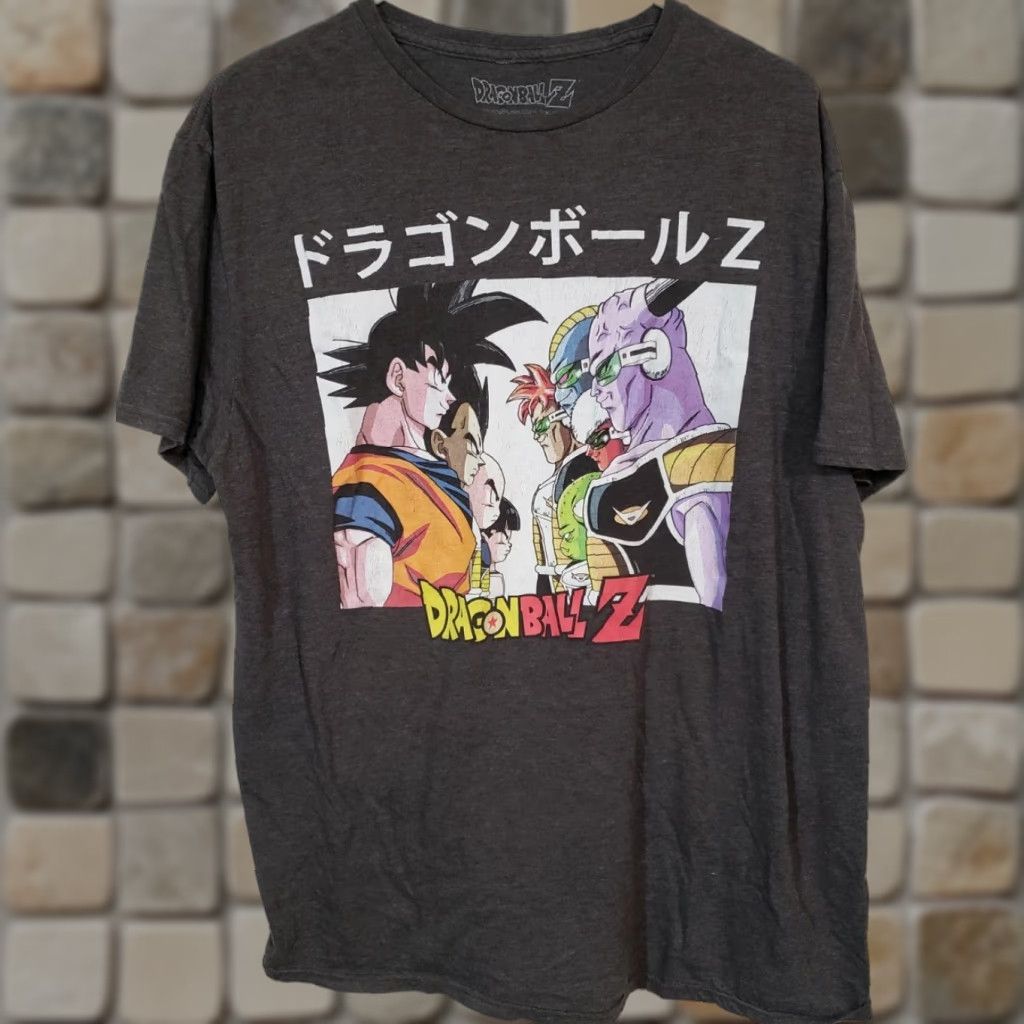 Vintage Dragon Ball Z T-Shirt Men L Dark Gray Graphic Crew Neck Short Sleeve Size US L / EU 52-54 / 3 - 1 Thumbnail
