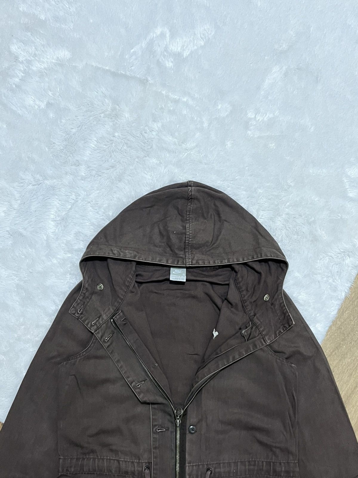 Nike Nike Sportswear Hooded Parka Brown Utility Jacket 2007 Size S / US 4 / IT 40 - 7 Thumbnail
