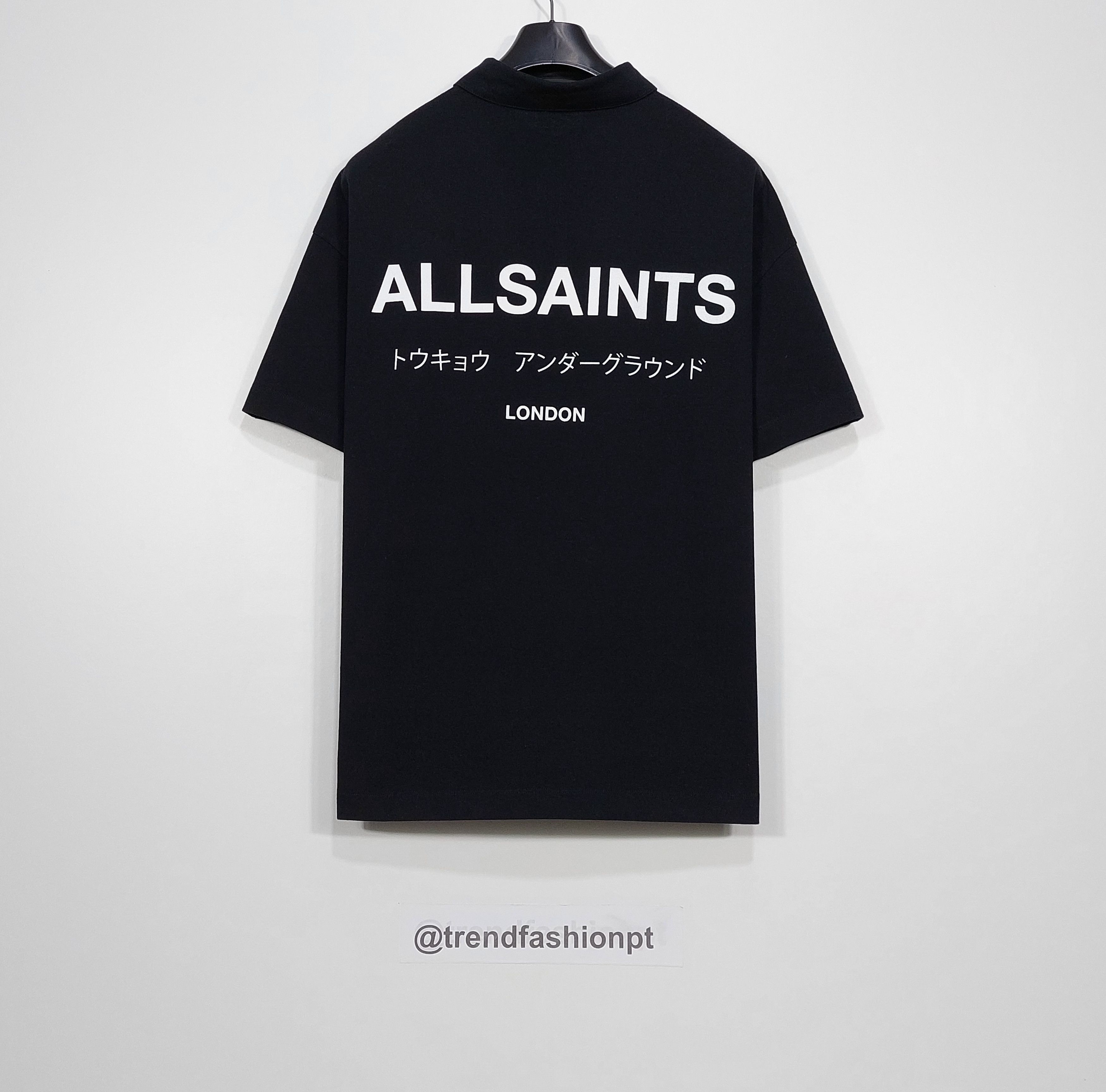Allsaints underground polo shirt - black M Size US M / EU 48-50 / 2 - 7 Thumbnail