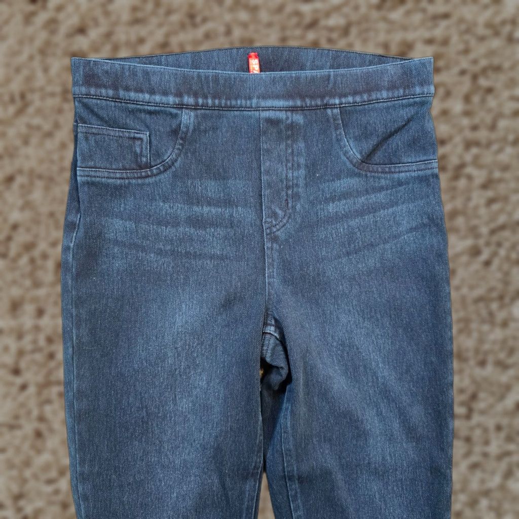 Spanx Spanx Jeans Womens Medium Blue Dark Wash Pull On Stretch Skinny Mid Rise Capsule Size 32" / US 10 / IT 46 - 1 Thumbnail