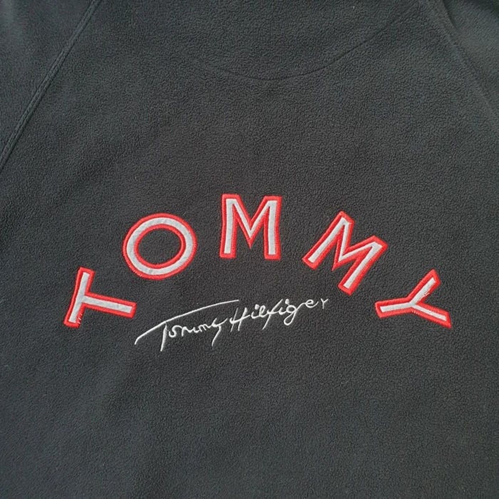 Tommy Hilfiger × Vintage Vintage Tommy Hilfiger Fleece Sweater with Logo on the back Size US M / EU 48-50 / 2 - 4 Thumbnail