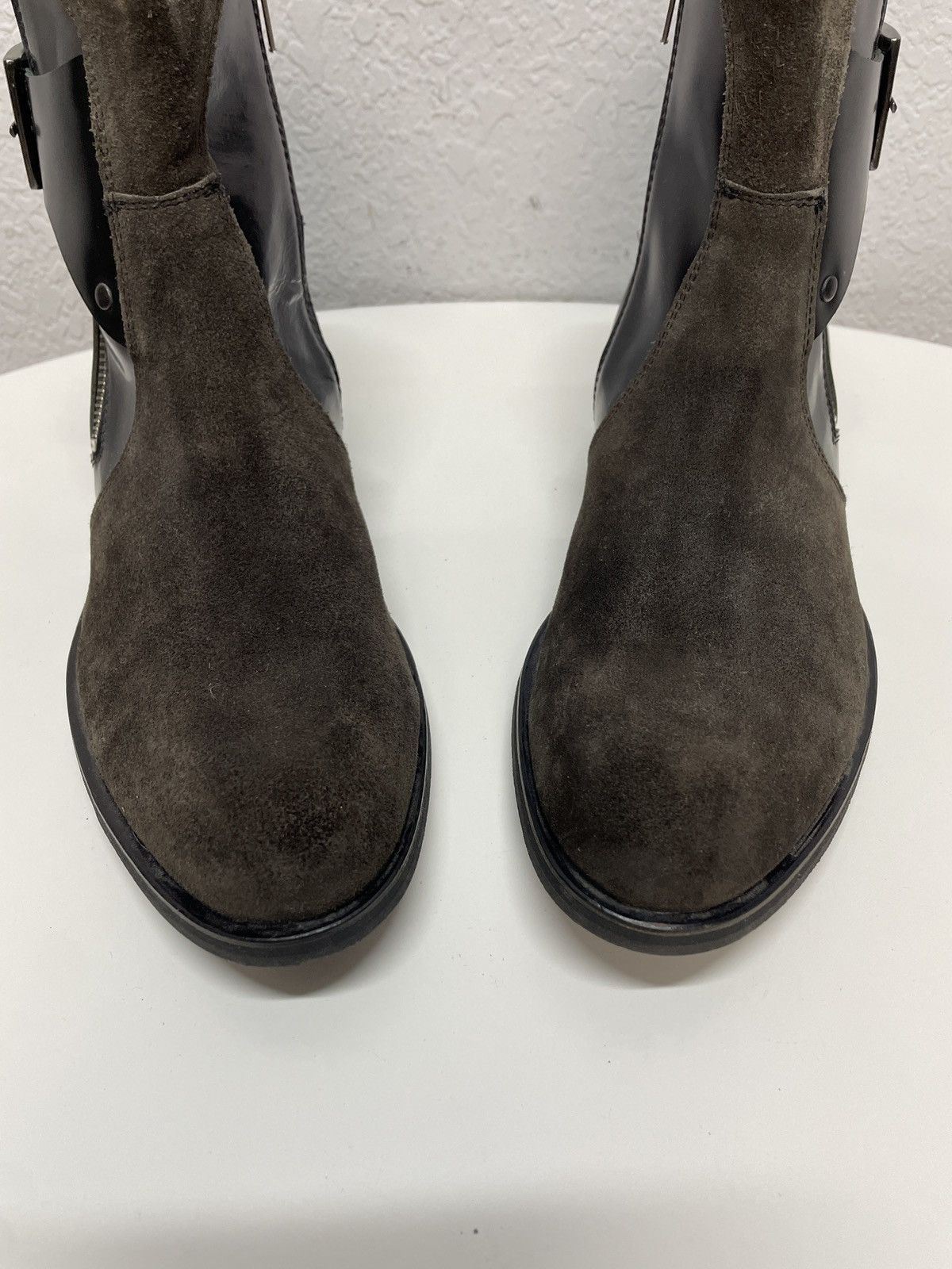 If Six Was Nine AS 98 Vibe Artisan Black Leather Side Zip Ankle Biker Boots Size US 8 / EU 41 - 10 Thumbnail