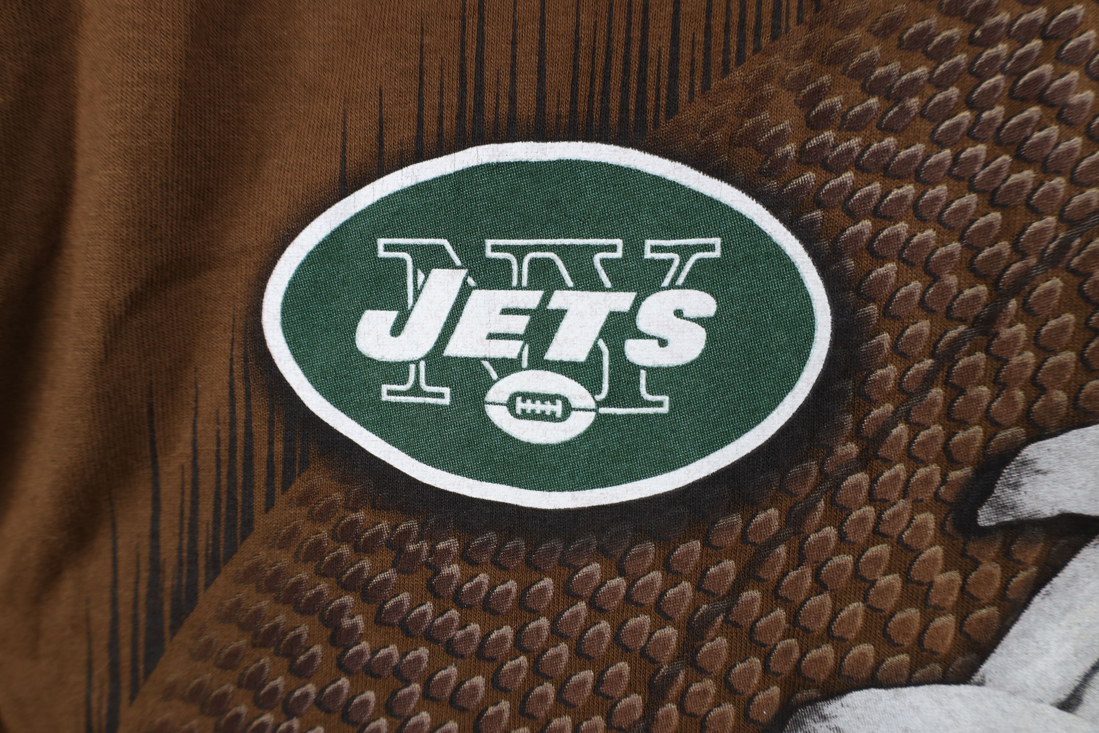 Majestic Vintage Y2K Majestic New York Jets Football T-Shirt Brown Size US XL / EU 56 / 4 - 5 Thumbnail