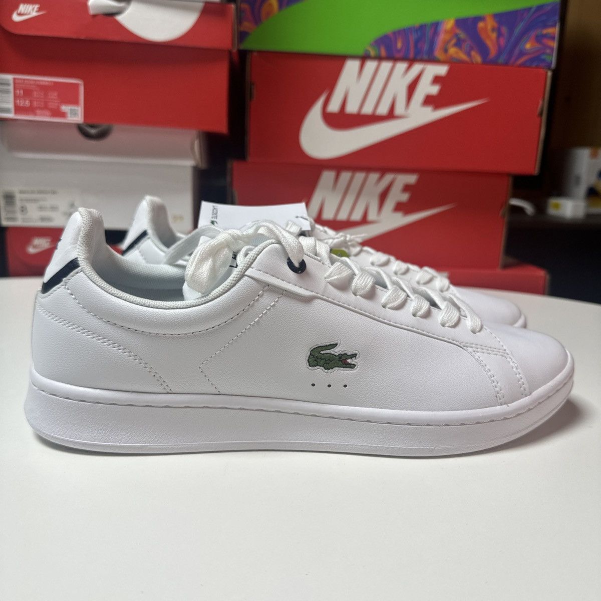 Lacoste New Lacoste Carnaby Pro Bl23 1 Mens White Leather, no box Size US 10 / EU 43 - 3 Thumbnail