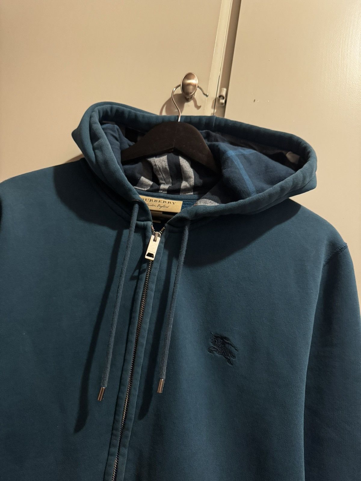 Burberry Burberry Check Zip Hoodie Size US M / EU 48-50 / 2 - 3 Thumbnail