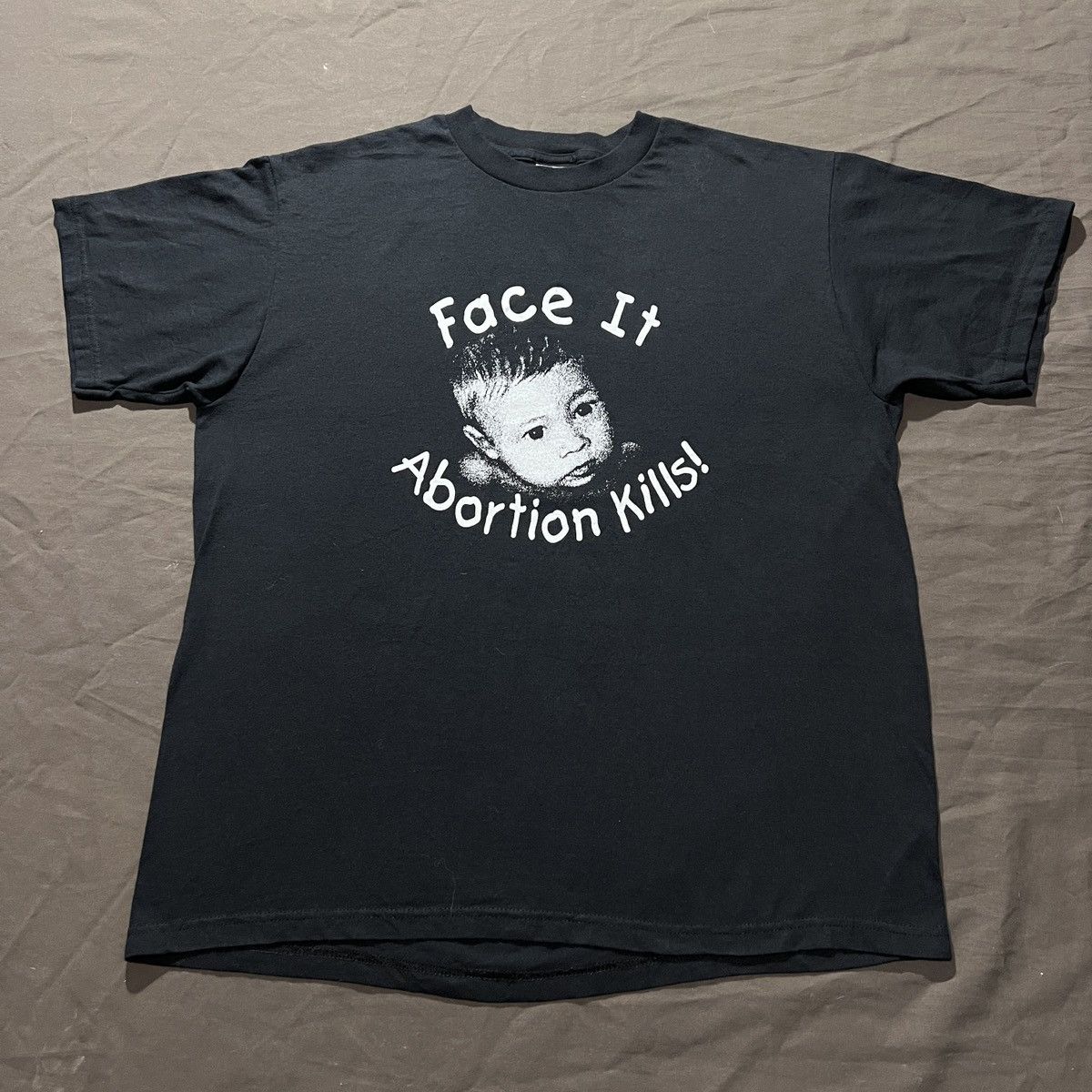 Vintage Vintage Y2K ABORTION KILLS Tee L Graphic Streetwear Violence Size US L / EU 52-54 / 3 - 2 Thumbnail