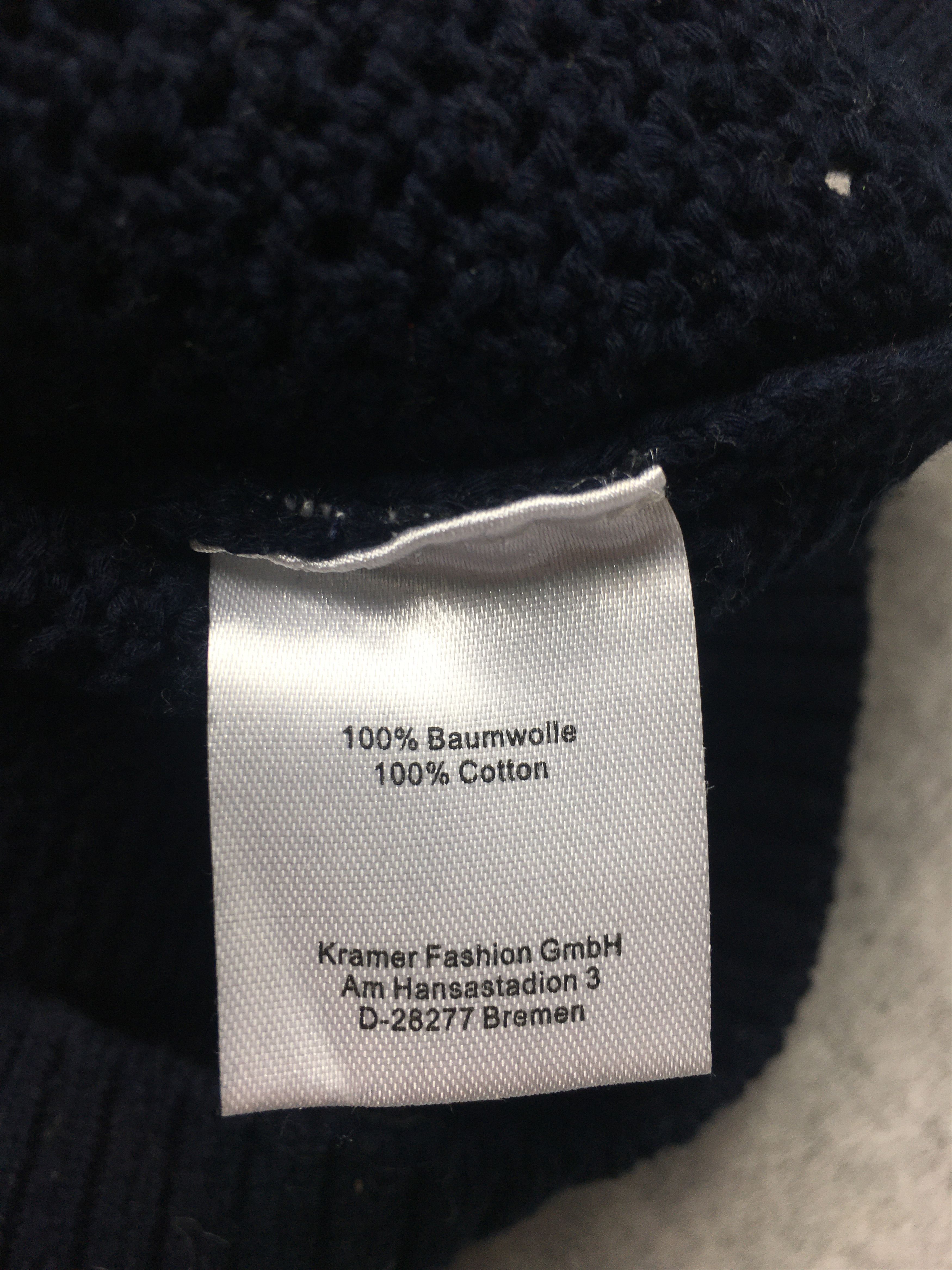 Other HERZEN'S ANGELEGENHEIT Cotton Knit Top Navy Blue EU 36 Size M / US 6-8 / IT 42-44 - 9 Thumbnail