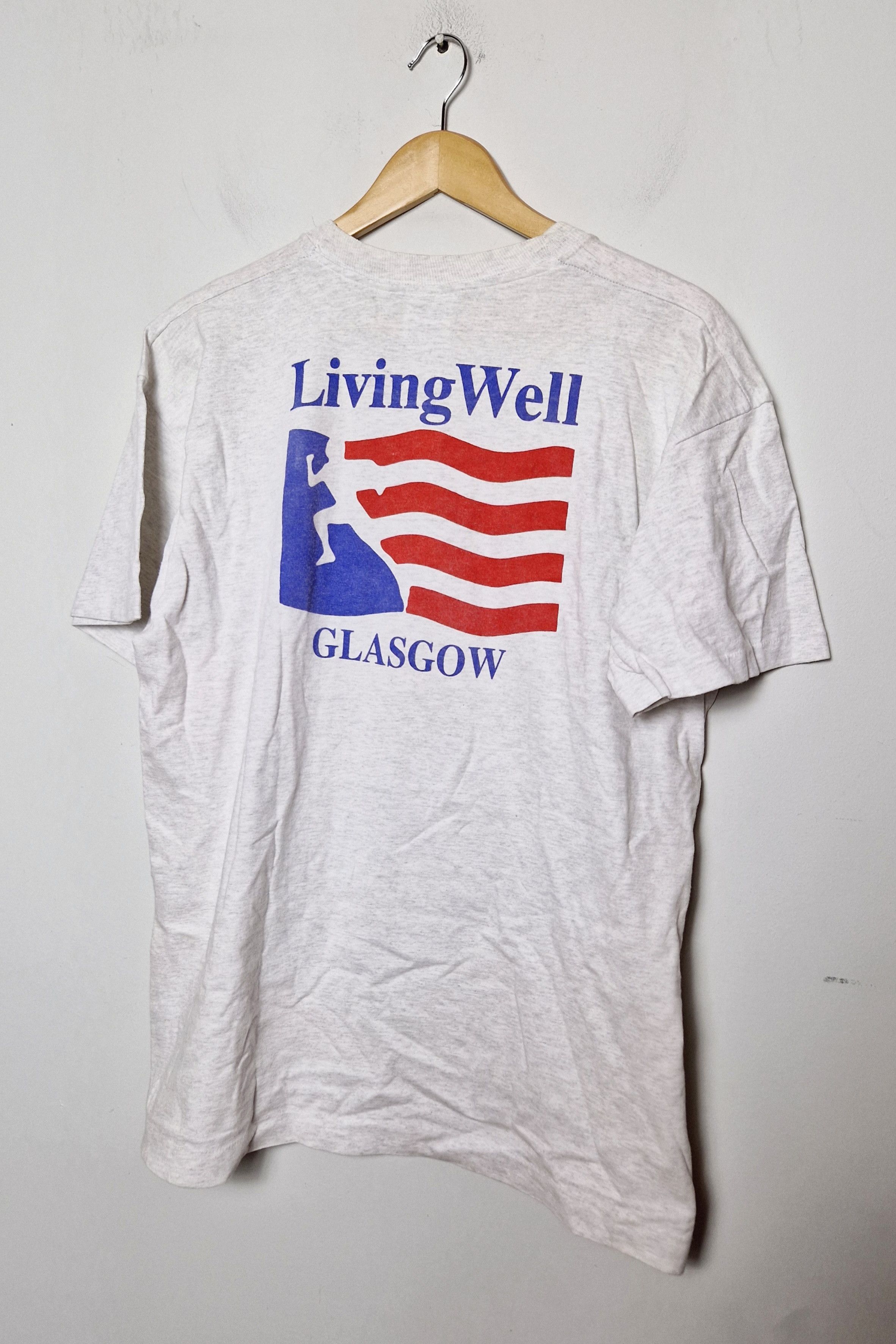 Vintage vintage made in USA Glasgow run maraton tee Size US XL / EU 56 / 4 - 1 Thumbnail