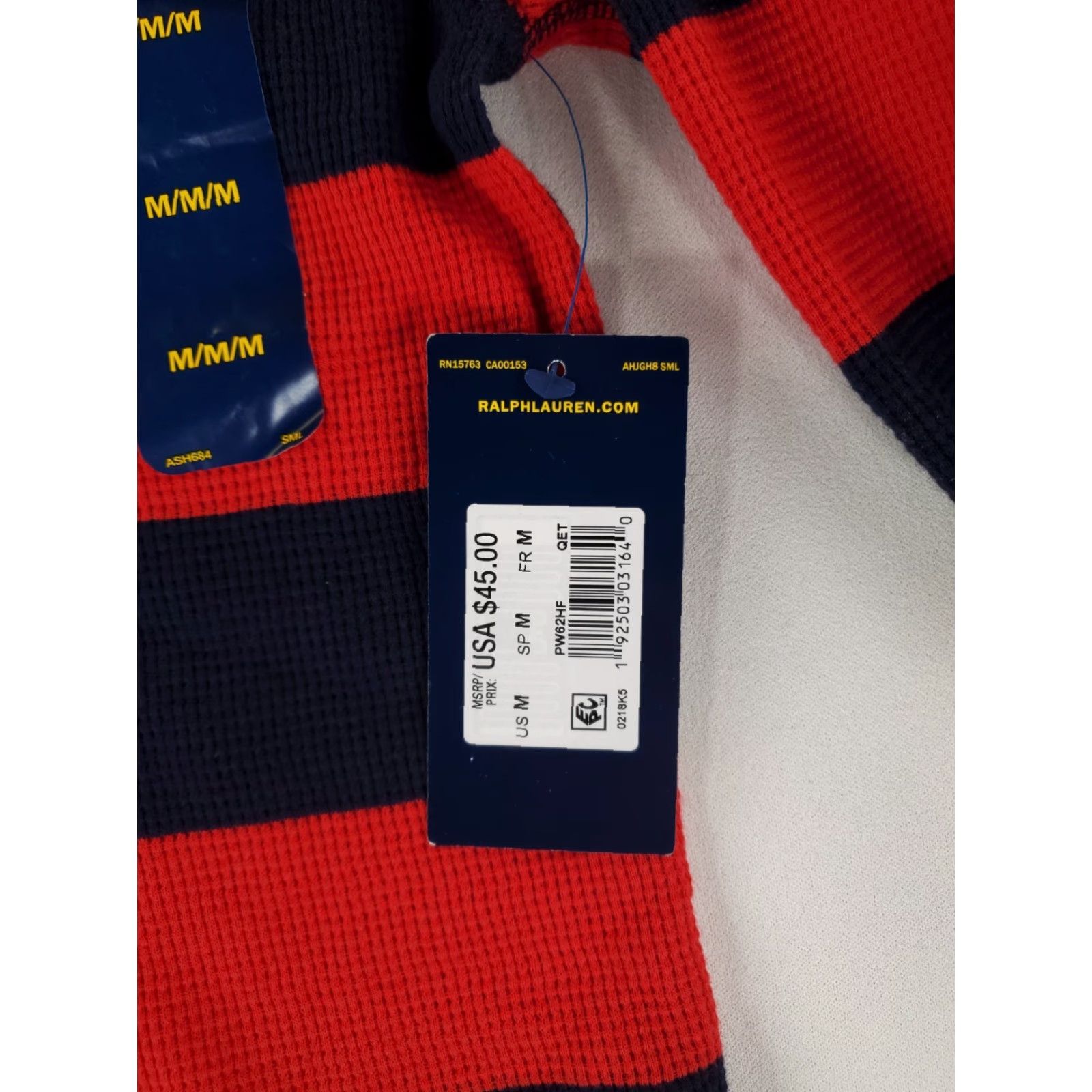 Polo Ralph Lauren Polo Ralph Lauren Shirt Thermal Multicolor Striped Mens M NWT Size US M / EU 48-50 / 2 - 5 Thumbnail