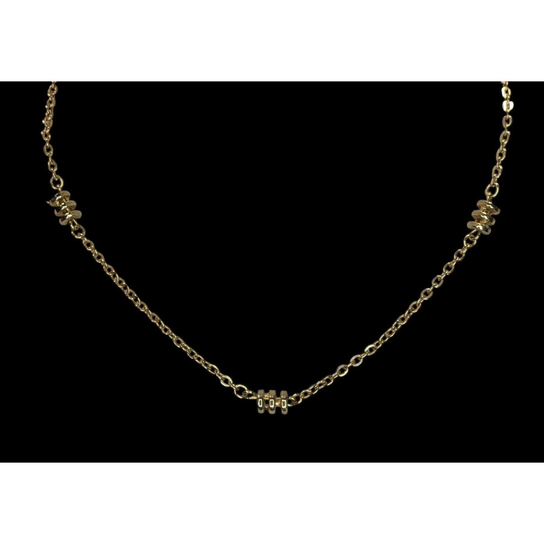 Other Modern Gold-Tone Chain Necklace With Decorative Beads Size ONE SIZE - 3 Thumbnail
