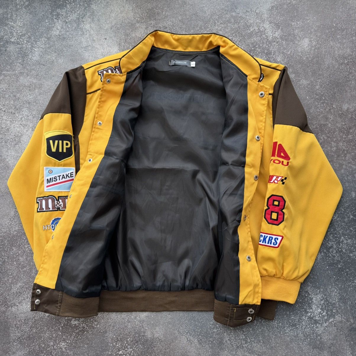 Vintage M&M Multi Logo Y2K Racing Light Bomber Jacket Size XL / US 12-14 / IT 48-50 - 9 Thumbnail