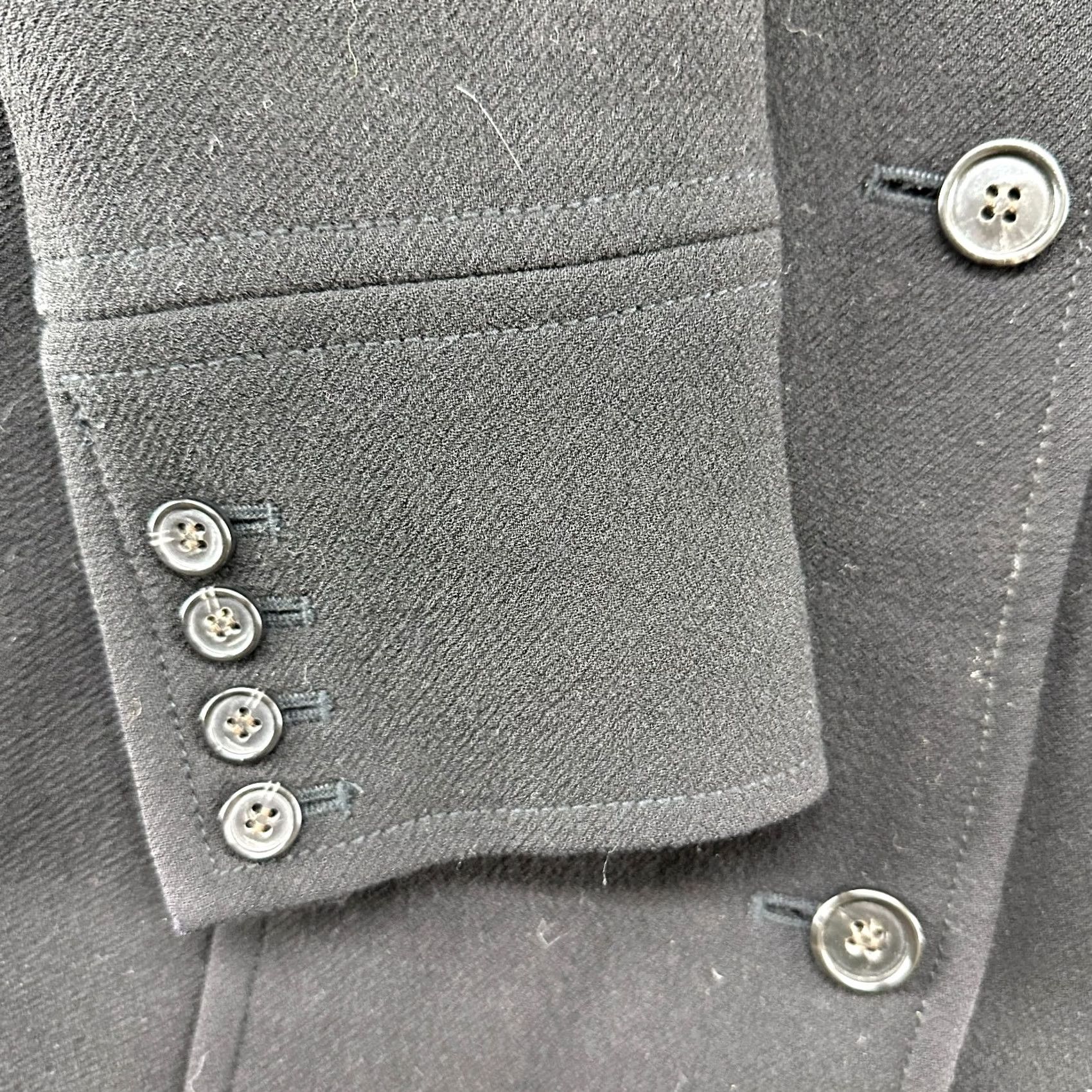 J.Crew J.CREW Coat Long Wool Black Trench Wool Blend Lined Button 8 Women Overcoat 90s Paris Vintage No Size M / US 6-8 / IT 42-44 - 4 Thumbnail