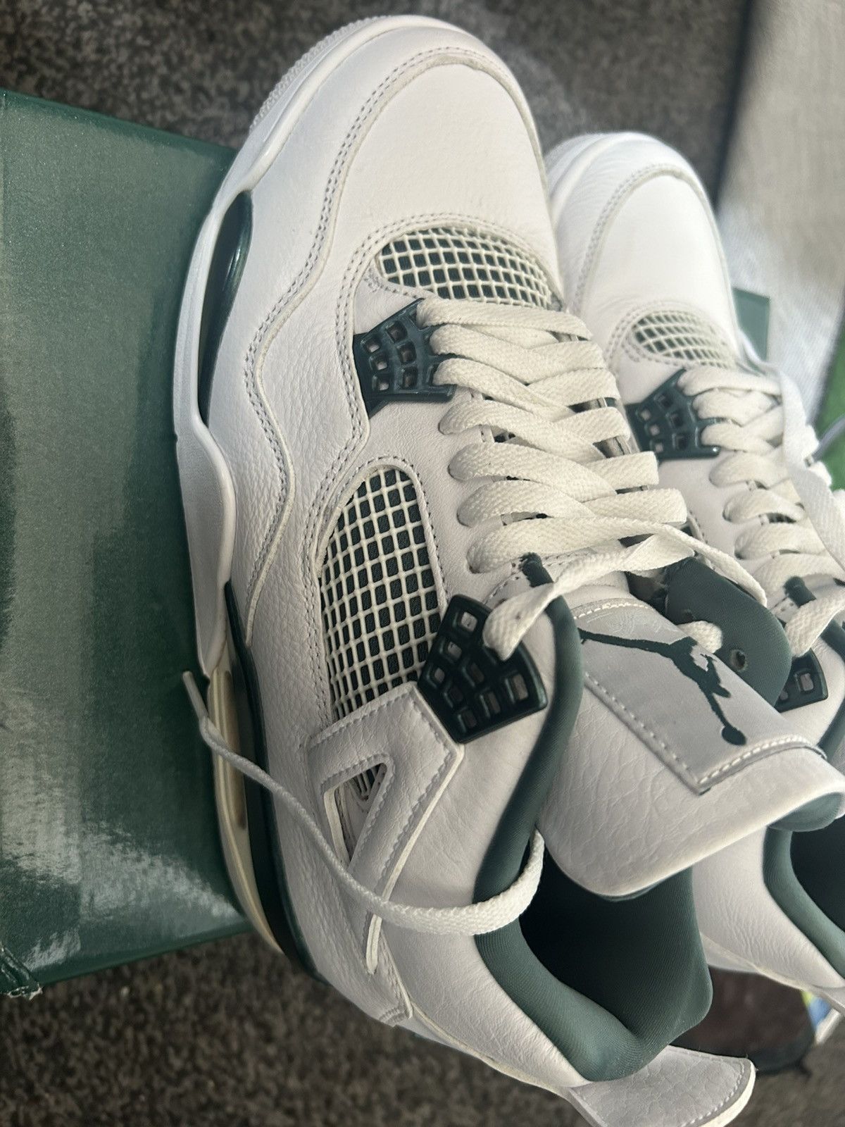 Jordan Brand Jordan 4 white/oxidised green Size US 9 / EU 42 - 9 Thumbnail