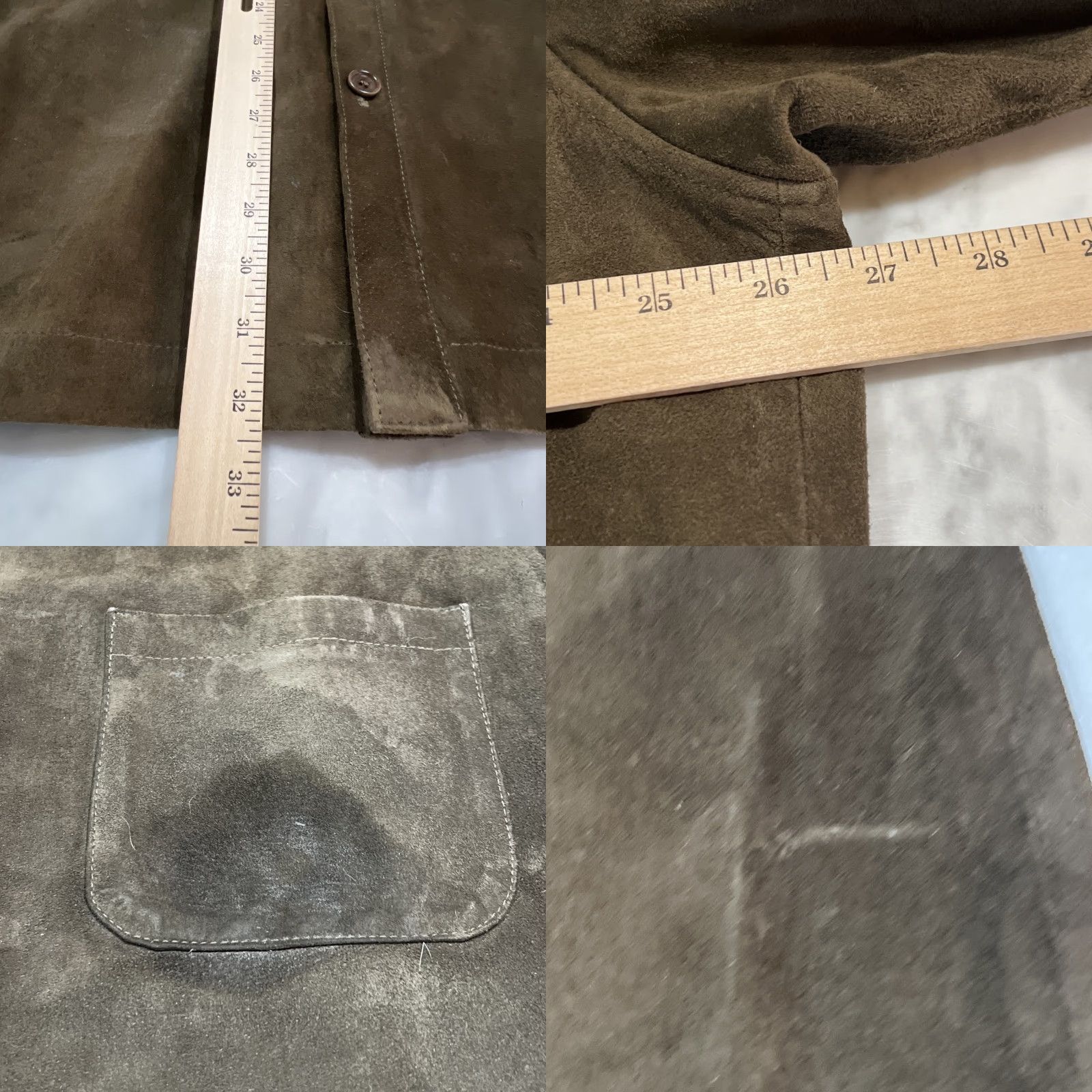 Vintage VINTAGE Peruvian Connection 100% Leather Jacket Men 2XL Brown Suede Button Shacket Italy Spain? Wait no. Size US XXL / EU 58 / 5 - 9 Thumbnail
