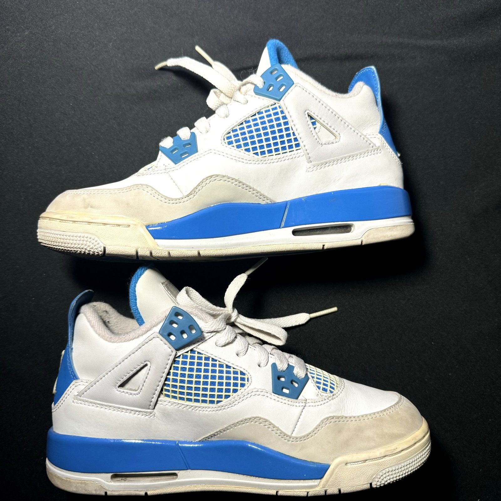 Jordan Brand × Nike Size 5 - Nike Air Jordan 4 Retro GS Military Blue 2012 Shoes Size US 5 / EU 37 - 2 Thumbnail